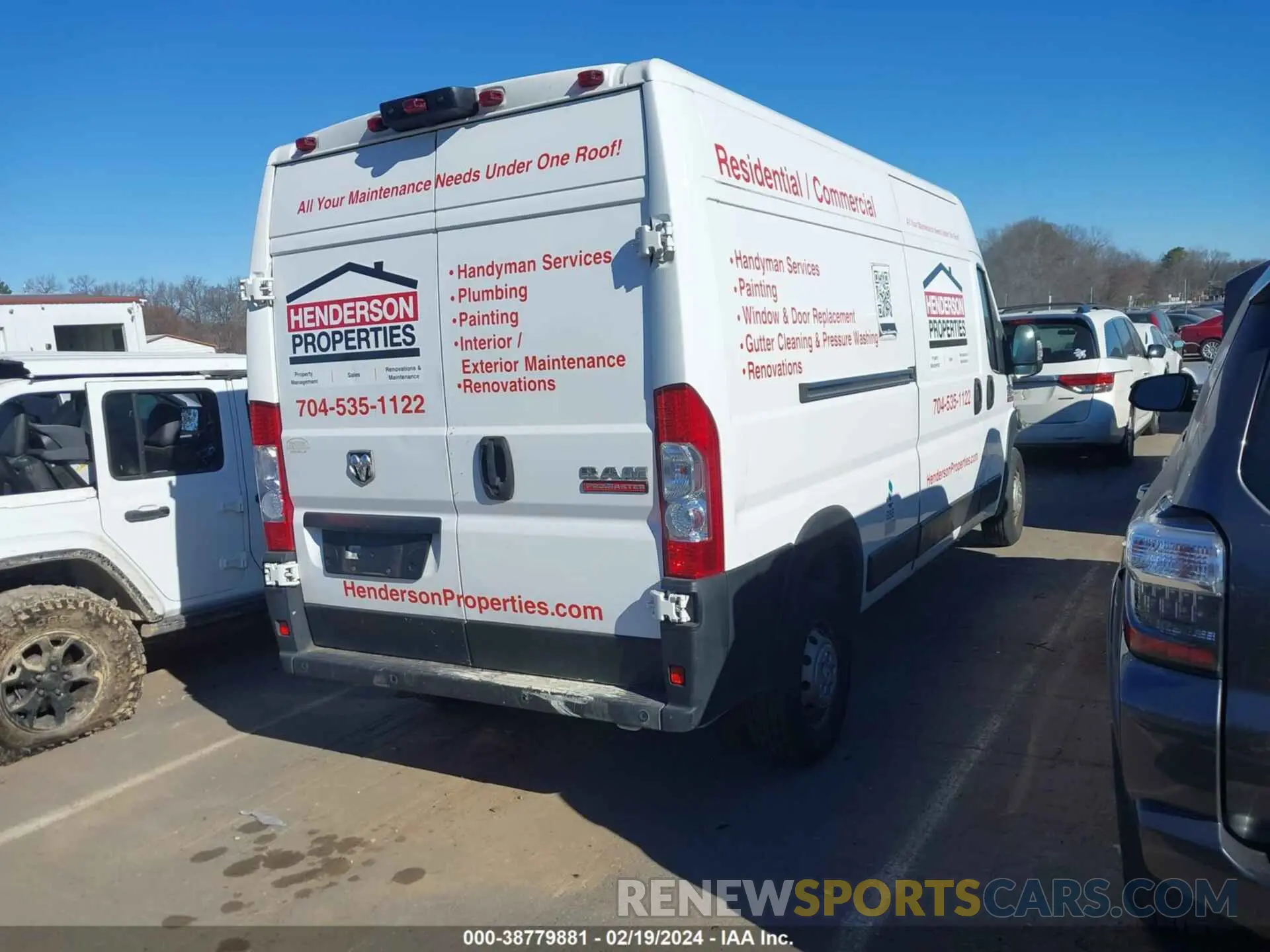 4 Photograph of a damaged car 3C6LRVDG2ME567631 RAM PROMASTER 2500 2021