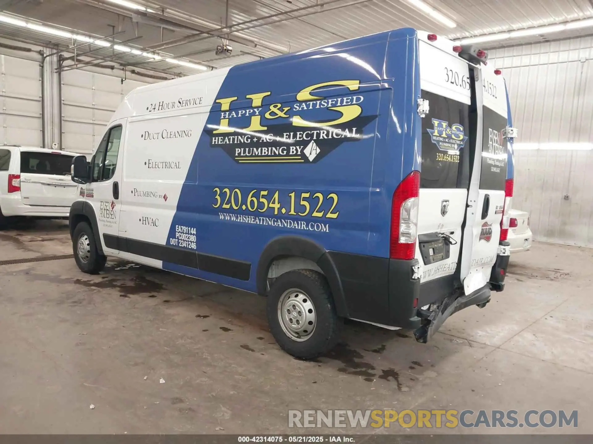 3 Photograph of a damaged car 3C6LRVDG3ME534203 RAM PROMASTER 2500 2021