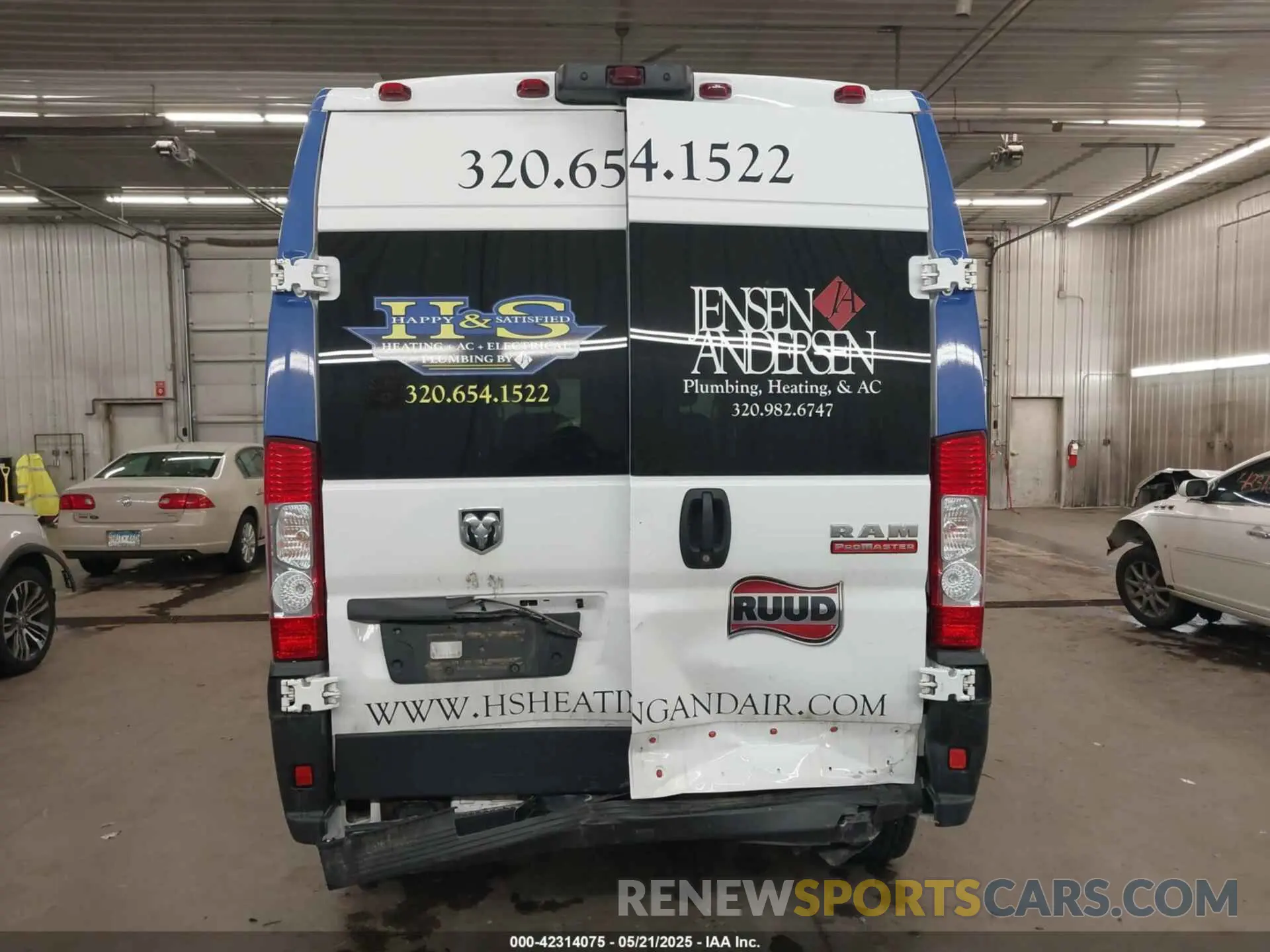 6 Photograph of a damaged car 3C6LRVDG3ME534203 RAM PROMASTER 2500 2021