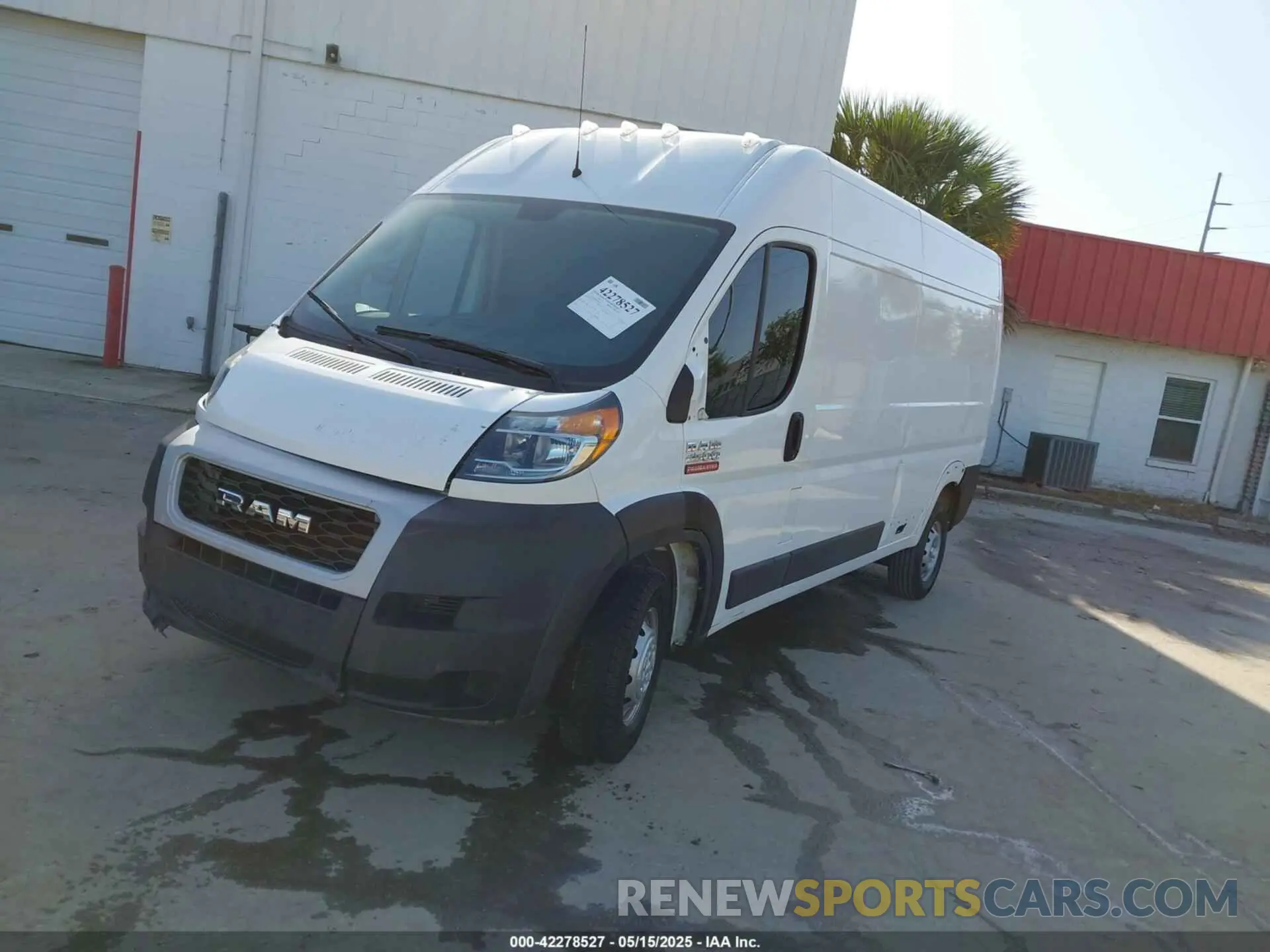2 Photograph of a damaged car 3C6LRVDG4ME508578 RAM PROMASTER 2500 2021