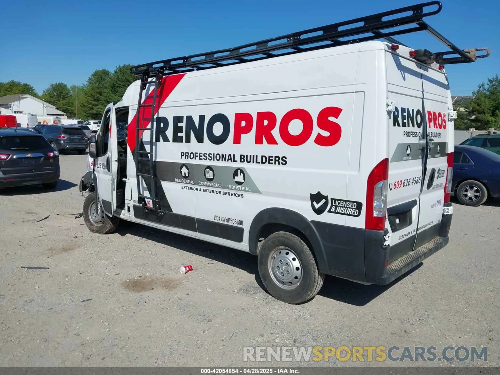 3 Photograph of a damaged car 3C6LRVDG4ME510878 RAM PROMASTER 2500 2021