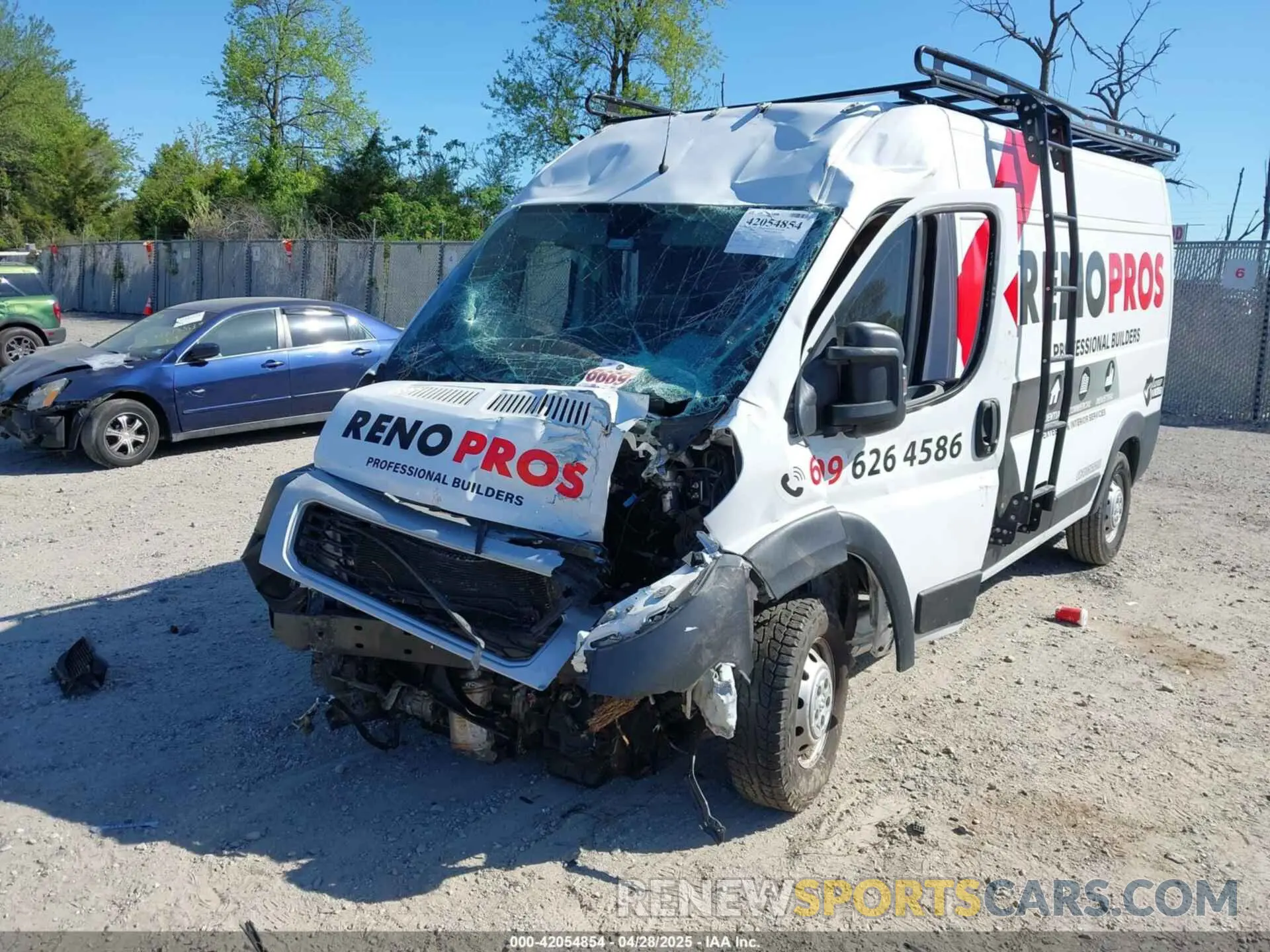 6 Photograph of a damaged car 3C6LRVDG4ME510878 RAM PROMASTER 2500 2021