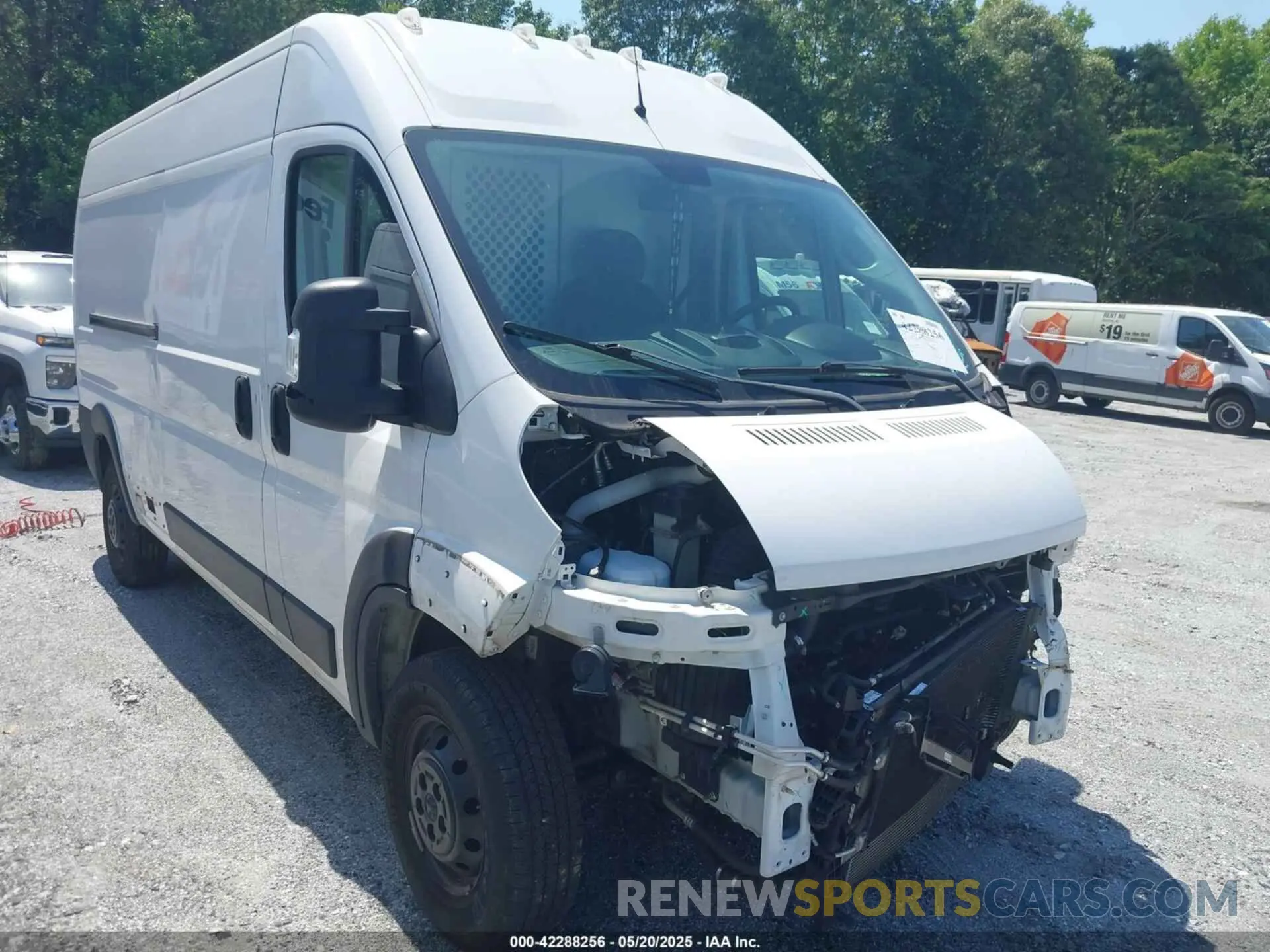 1 Photograph of a damaged car 3C6LRVDG4ME566335 RAM PROMASTER 2500 2021