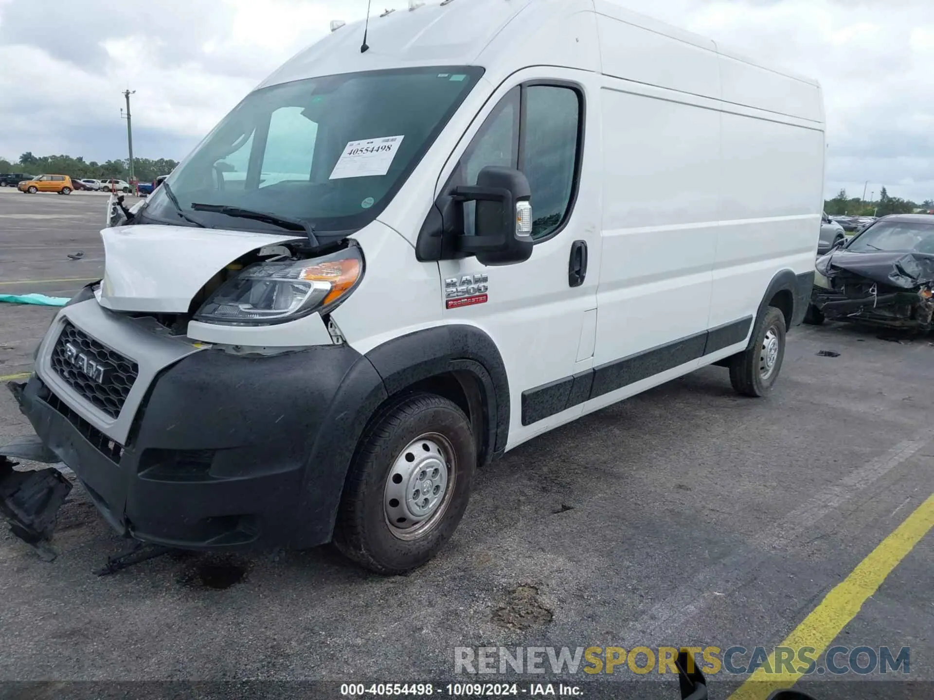 2 Photograph of a damaged car 3C6LRVDG4ME567808 RAM PROMASTER 2500 2021