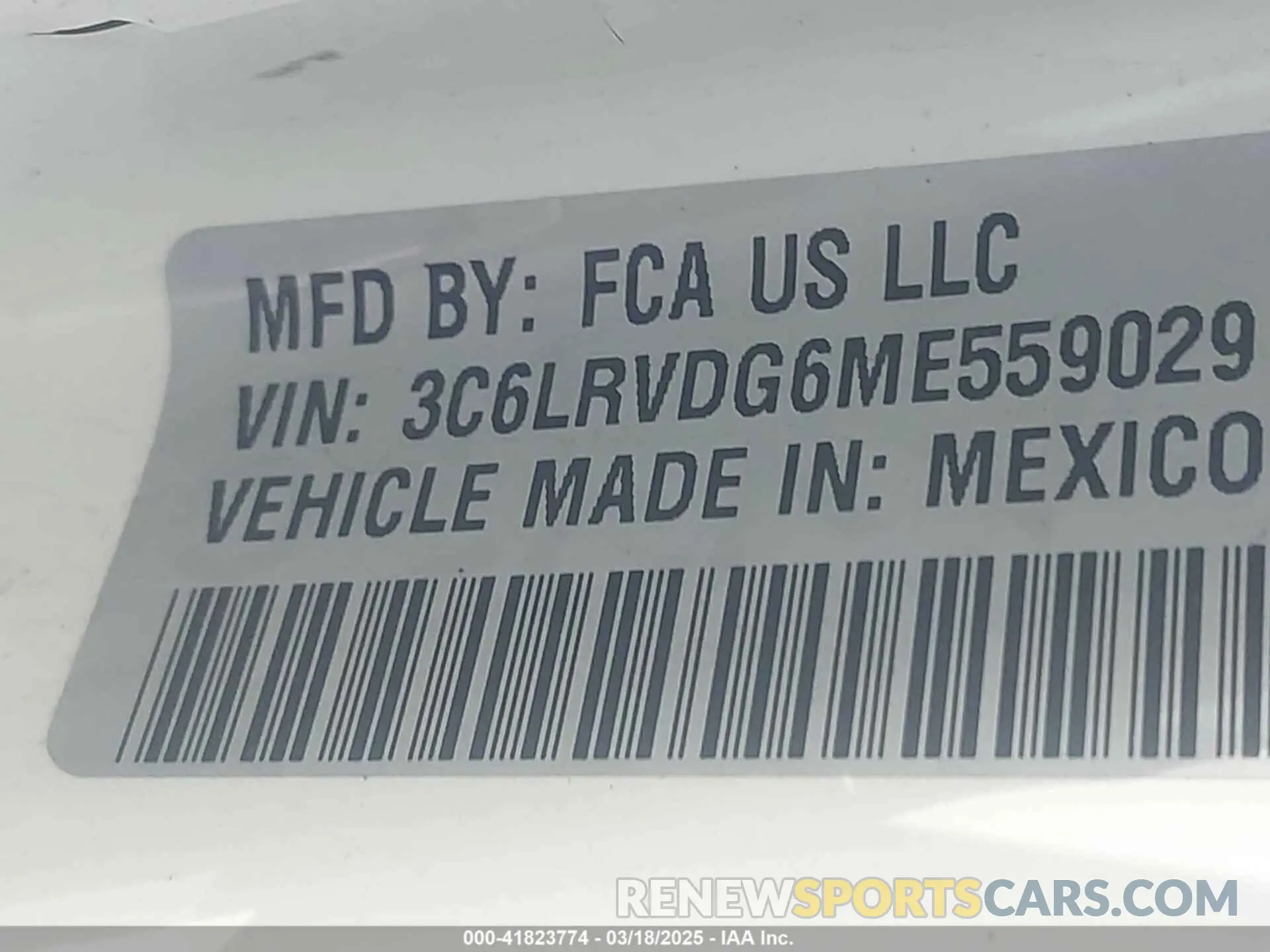 9 Photograph of a damaged car 3C6LRVDG6ME559029 RAM PROMASTER 2500 2021
