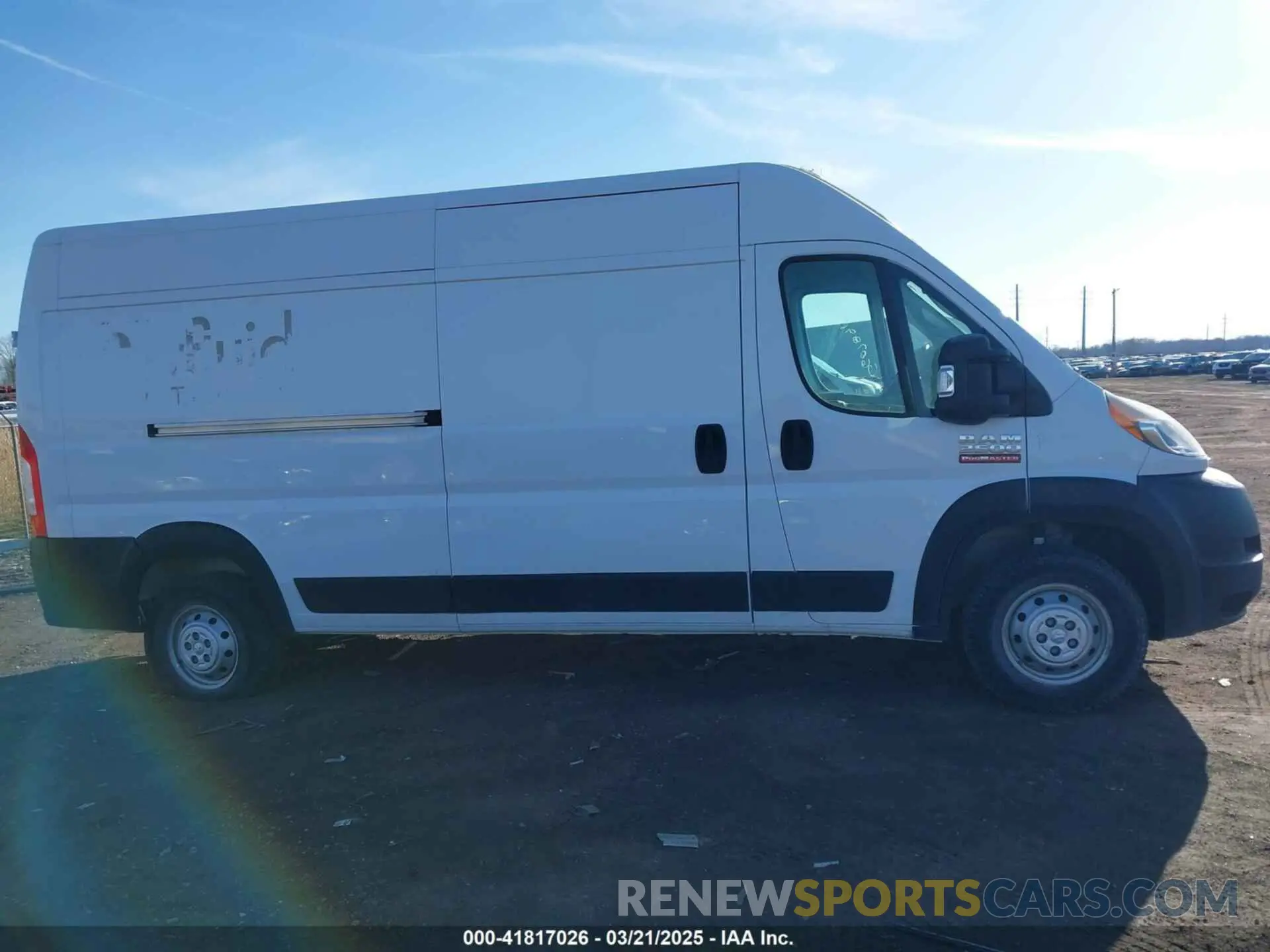 13 Photograph of a damaged car 3C6LRVDG9ME527725 RAM PROMASTER 2500 2021