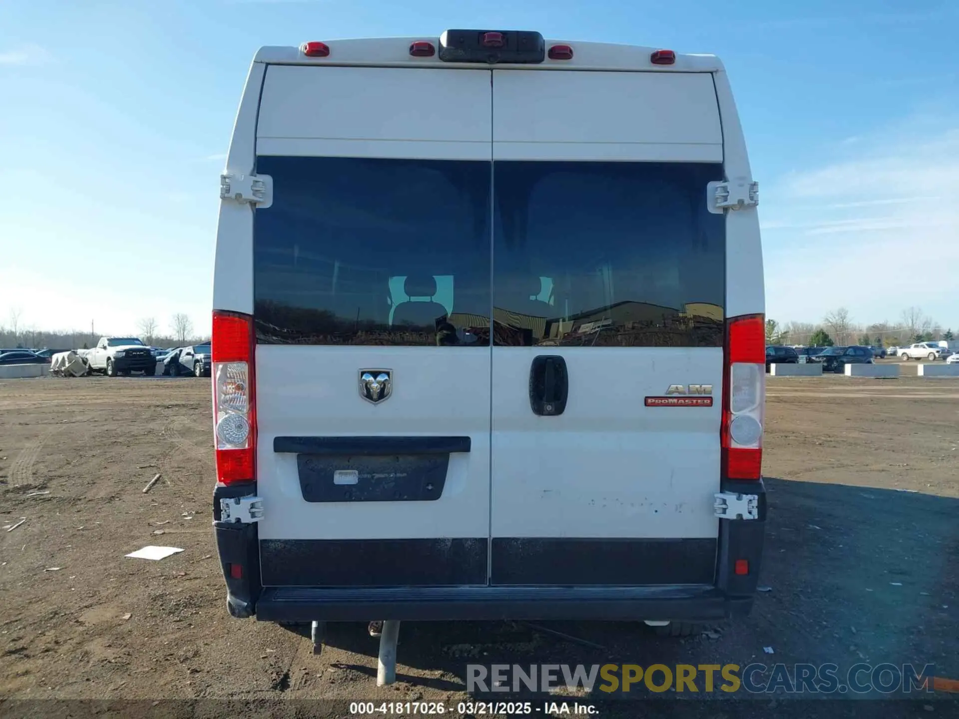 16 Photograph of a damaged car 3C6LRVDG9ME527725 RAM PROMASTER 2500 2021