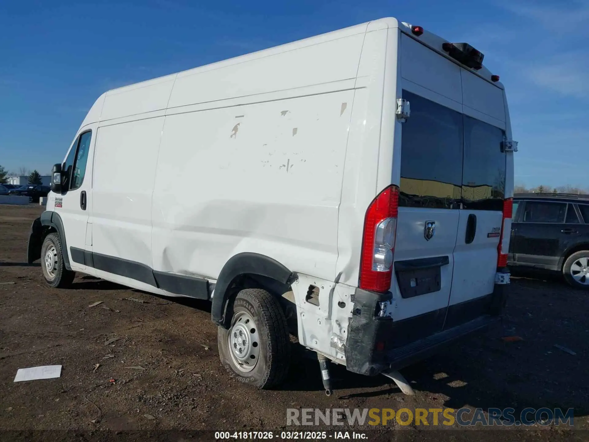 3 Photograph of a damaged car 3C6LRVDG9ME527725 RAM PROMASTER 2500 2021