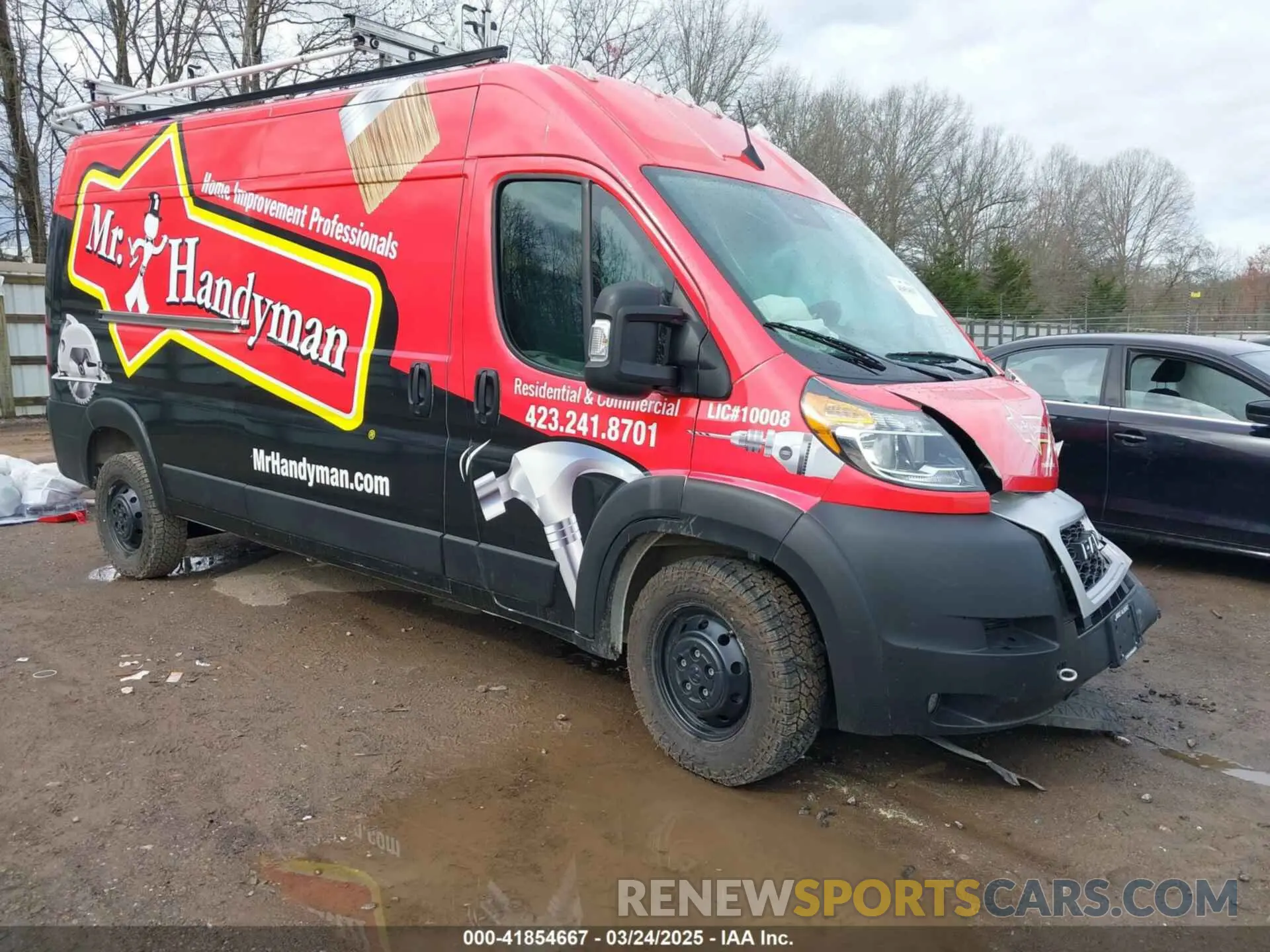 1 Photograph of a damaged car 3C6LRVDG0NE111435 RAM PROMASTER 2500 2022