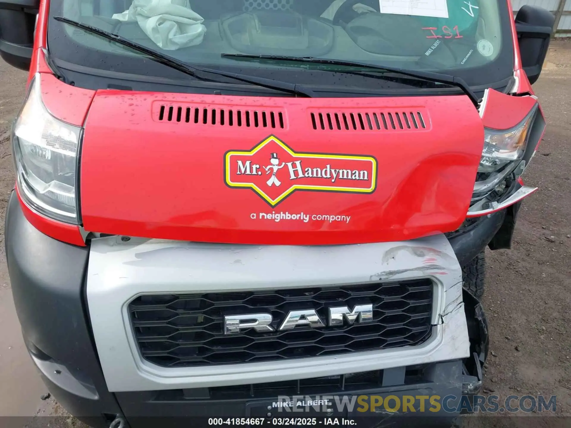 10 Photograph of a damaged car 3C6LRVDG0NE111435 RAM PROMASTER 2500 2022