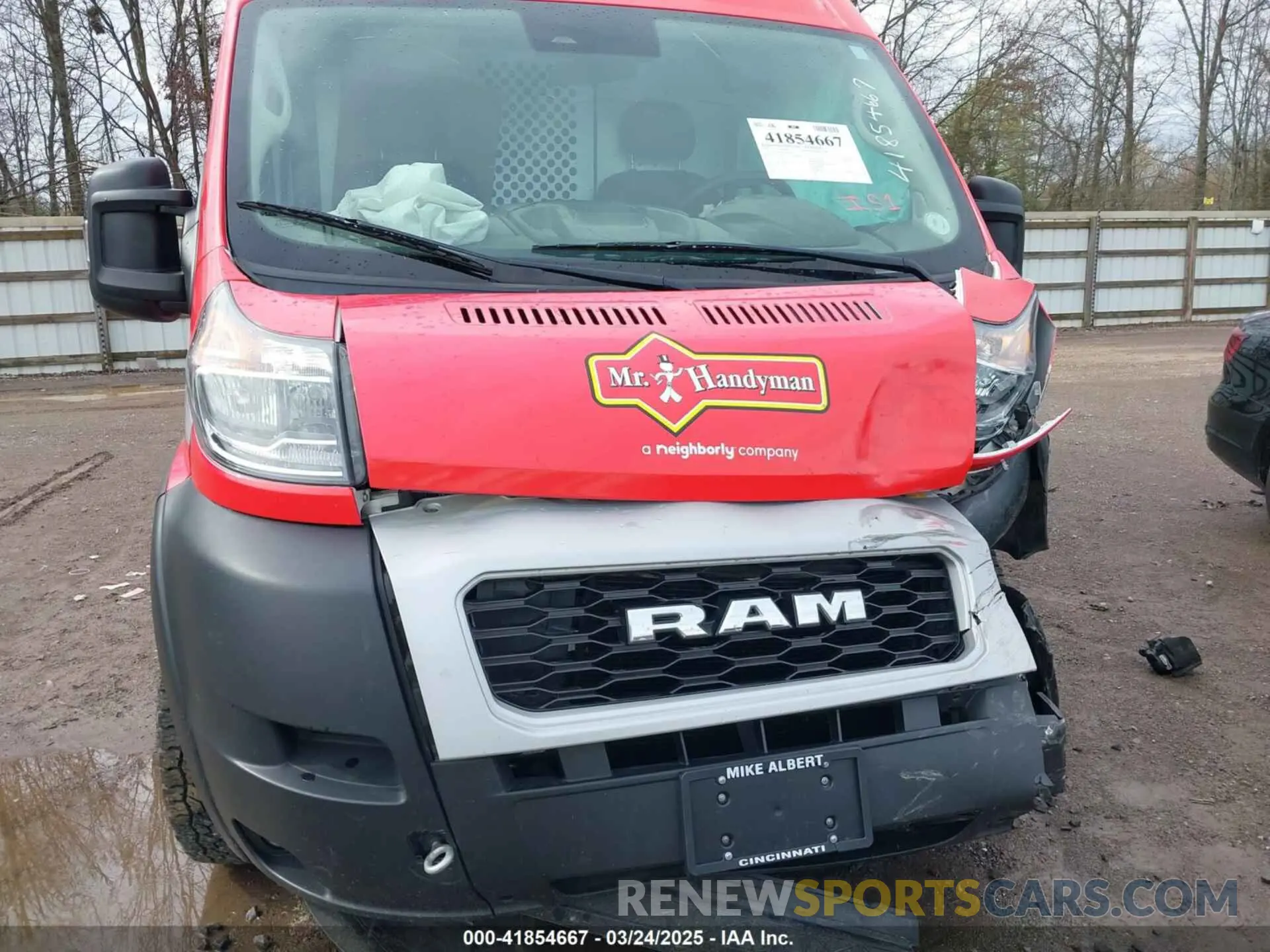 12 Photograph of a damaged car 3C6LRVDG0NE111435 RAM PROMASTER 2500 2022