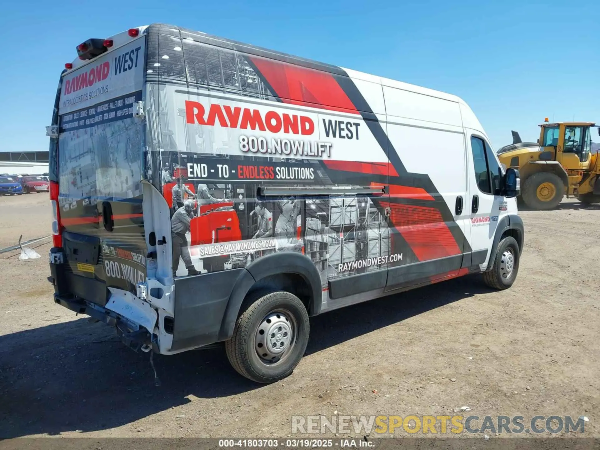 4 Photograph of a damaged car 3C6LRVDG0NE134732 RAM PROMASTER 2500 2022