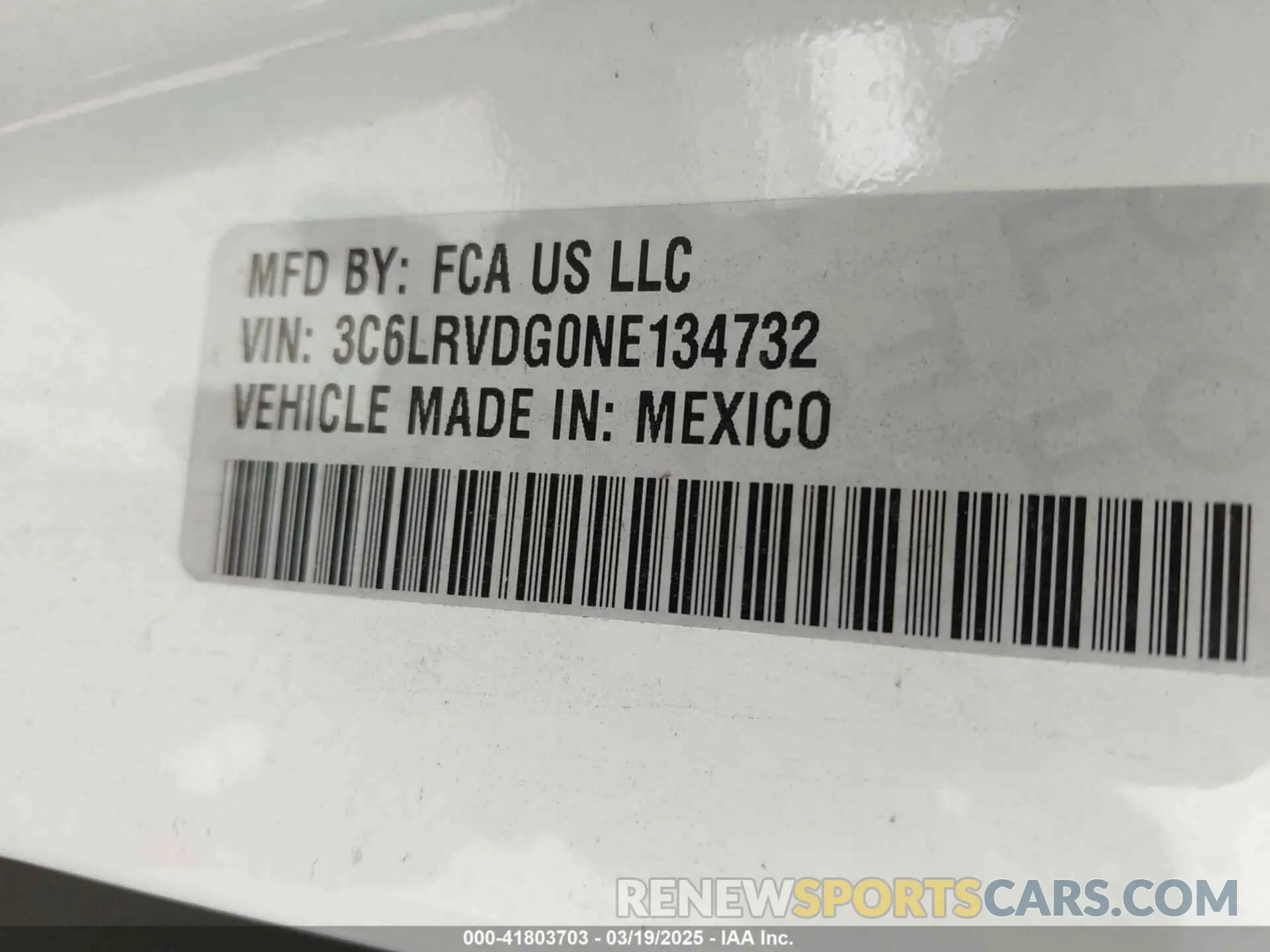 9 Photograph of a damaged car 3C6LRVDG0NE134732 RAM PROMASTER 2500 2022