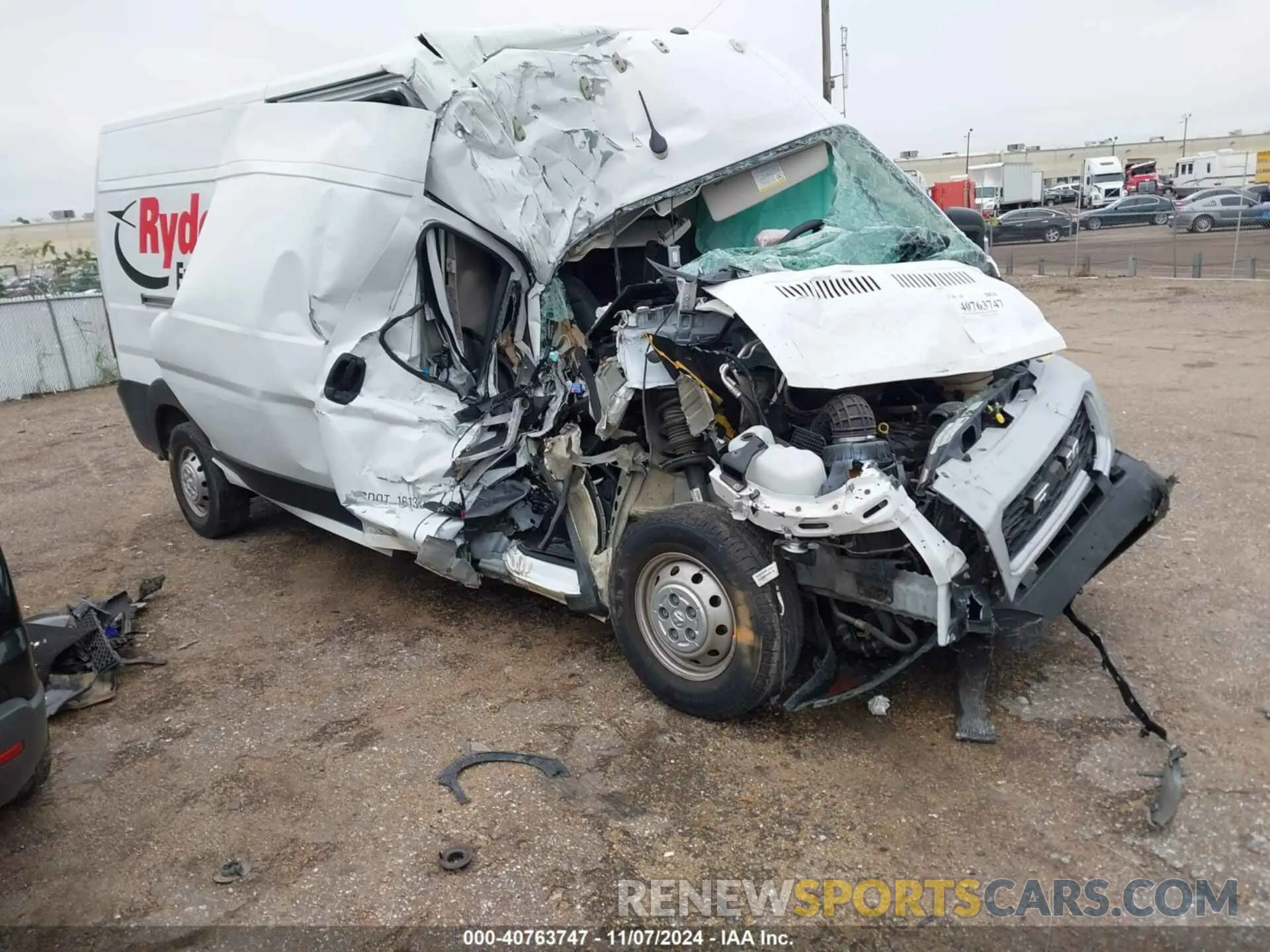 1 Photograph of a damaged car 3C6LRVDG3NE110280 RAM PROMASTER 2500 2022