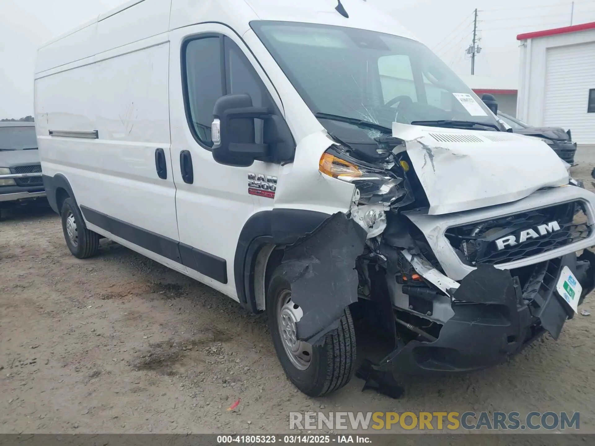 1 Photograph of a damaged car 3C6LRVDG9NE128430 RAM PROMASTER 2500 2022