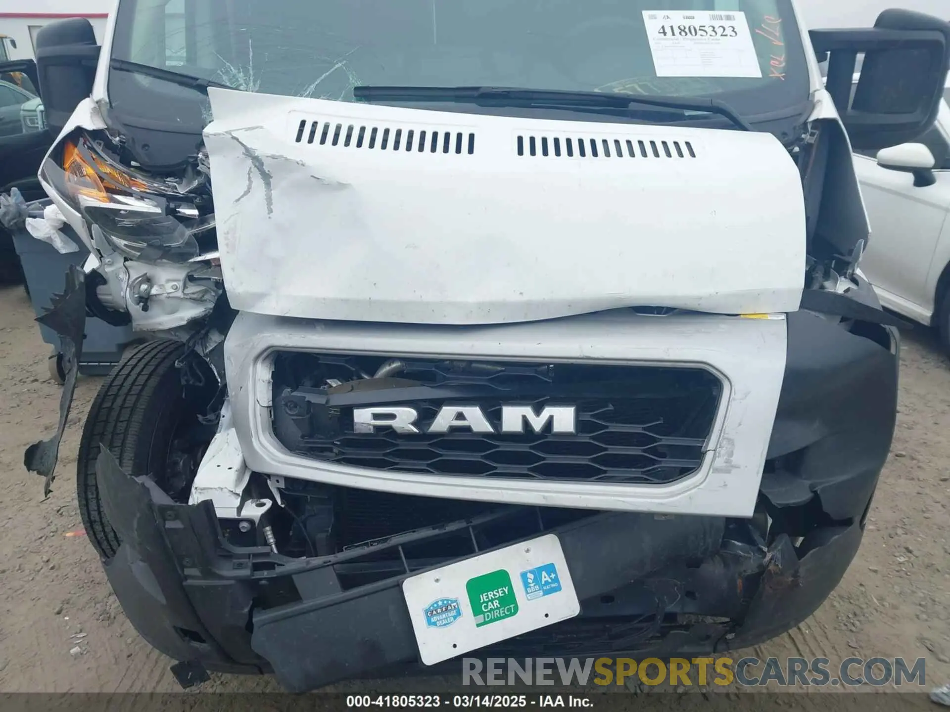 12 Photograph of a damaged car 3C6LRVDG9NE128430 RAM PROMASTER 2500 2022