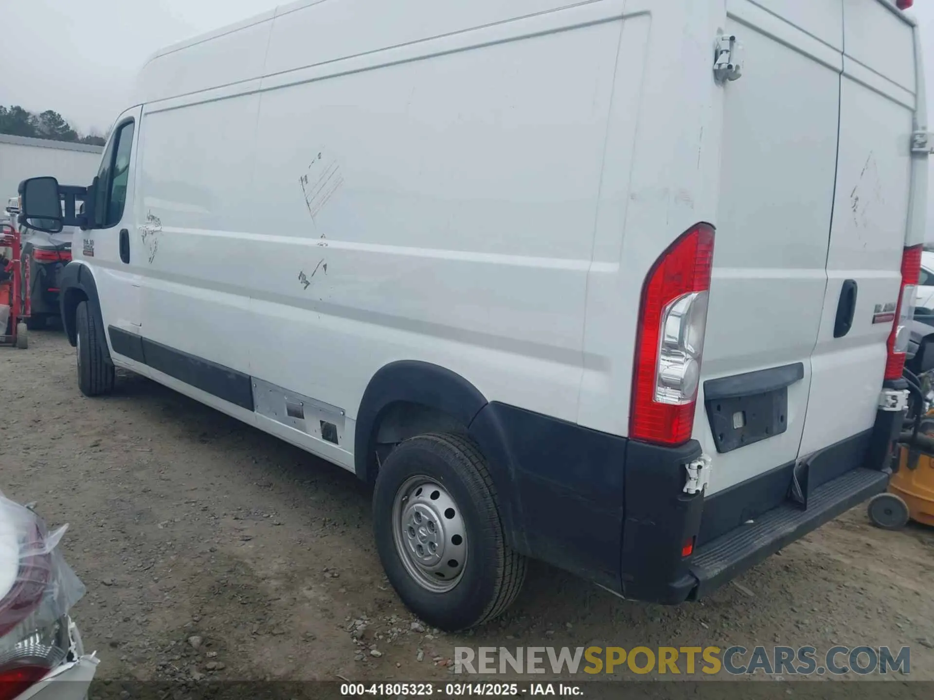3 Photograph of a damaged car 3C6LRVDG9NE128430 RAM PROMASTER 2500 2022
