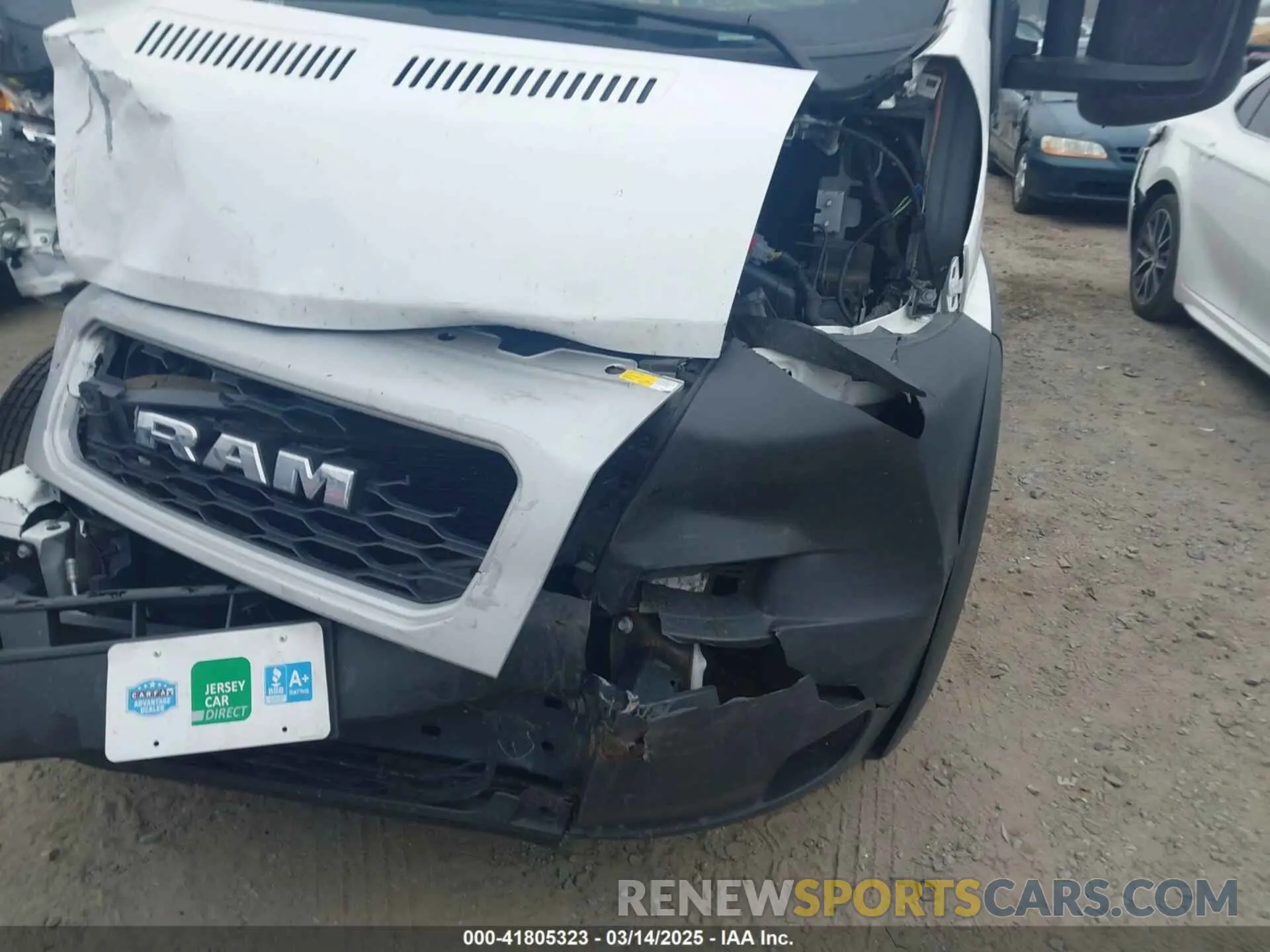6 Photograph of a damaged car 3C6LRVDG9NE128430 RAM PROMASTER 2500 2022