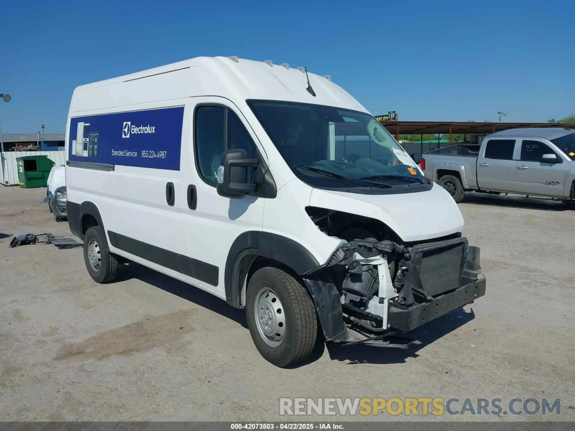 1 Photograph of a damaged car 3C6LRVCG3PE518637 RAM PROMASTER 2500 2023