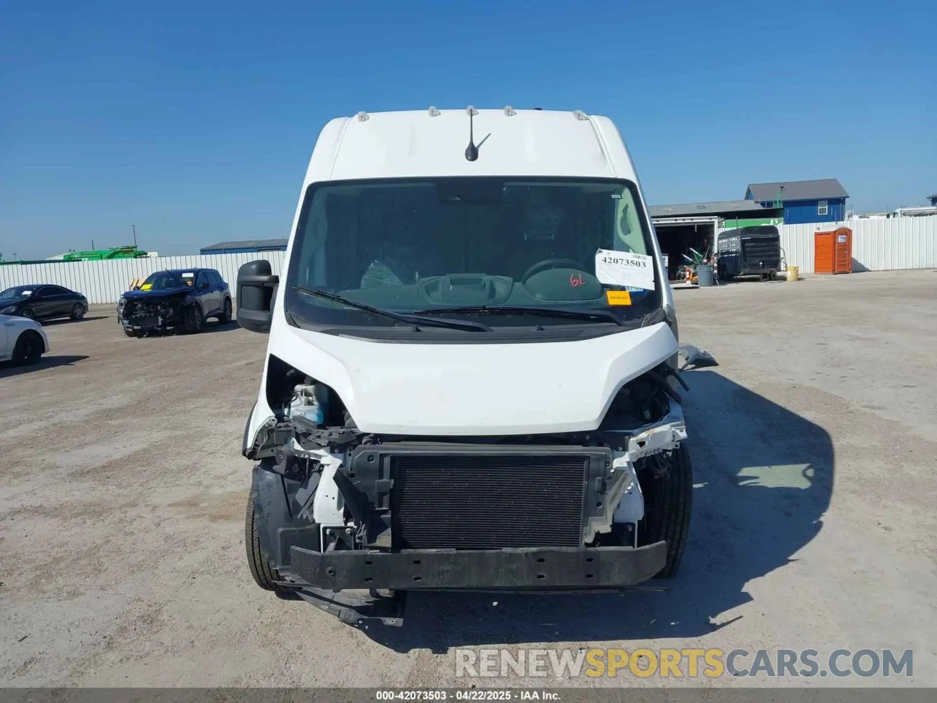 13 Photograph of a damaged car 3C6LRVCG3PE518637 RAM PROMASTER 2500 2023