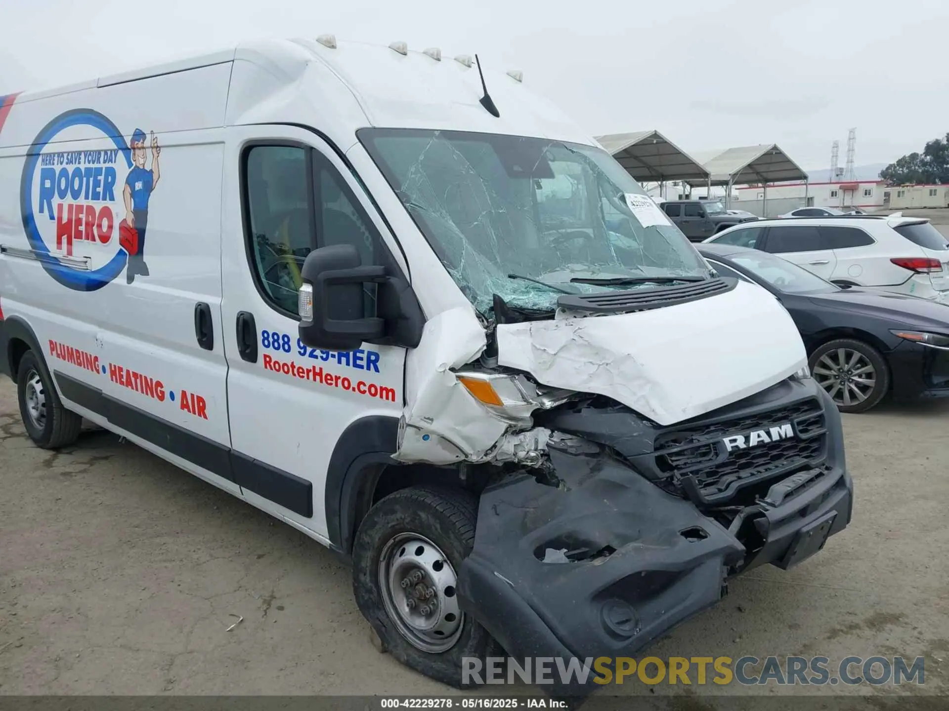 6 Photograph of a damaged car 3C6LRVDG0PE518397 RAM PROMASTER 2500 2023