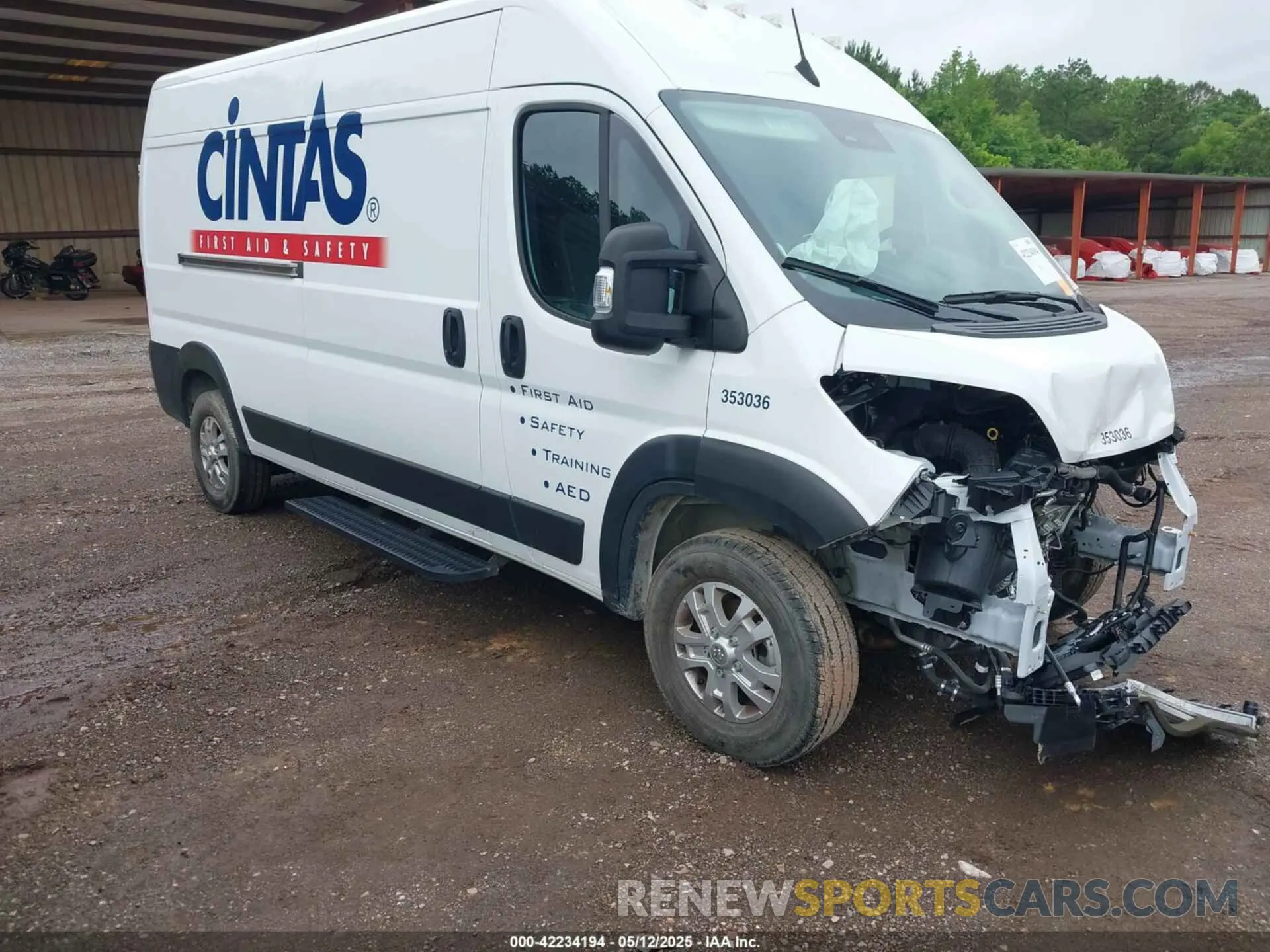 1 Photograph of a damaged car 3C6LRVDG1PE564241 RAM PROMASTER 2500 2023