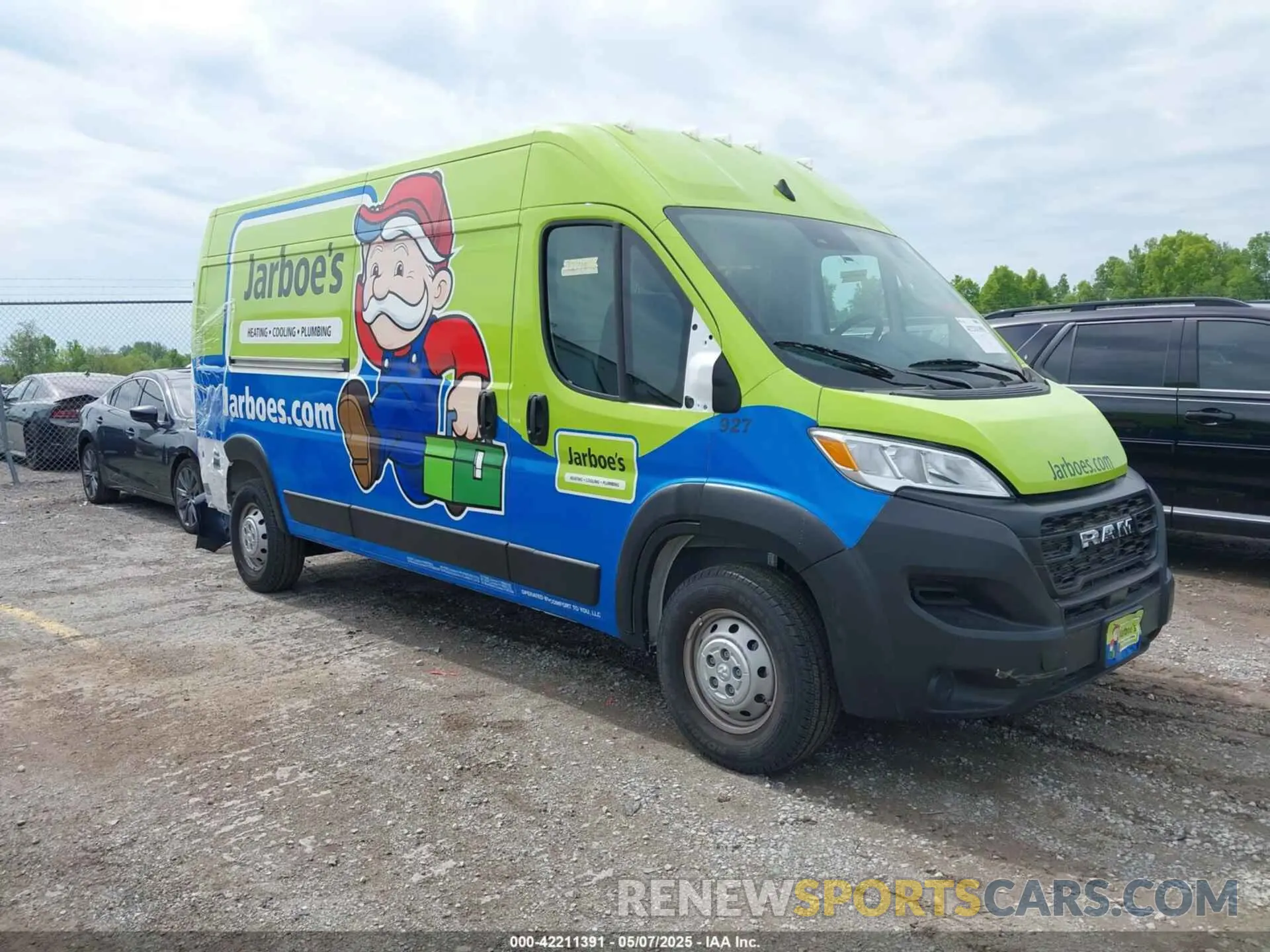 1 Photograph of a damaged car 3C6LRVDG1PE571643 RAM PROMASTER 2500 2023