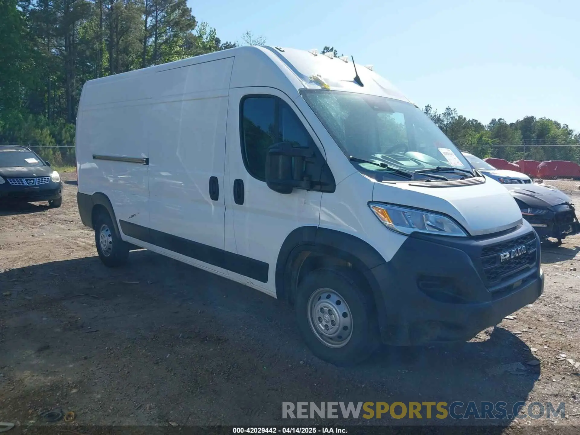 1 Photograph of a damaged car 3C6LRVDG1PE583873 RAM PROMASTER 2500 2023