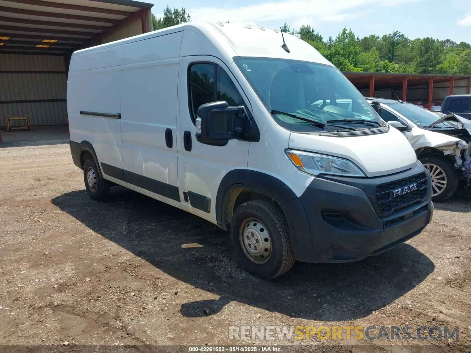 1 Photograph of a damaged car 3C6LRVDG1PE588149 RAM PROMASTER 2500 2023