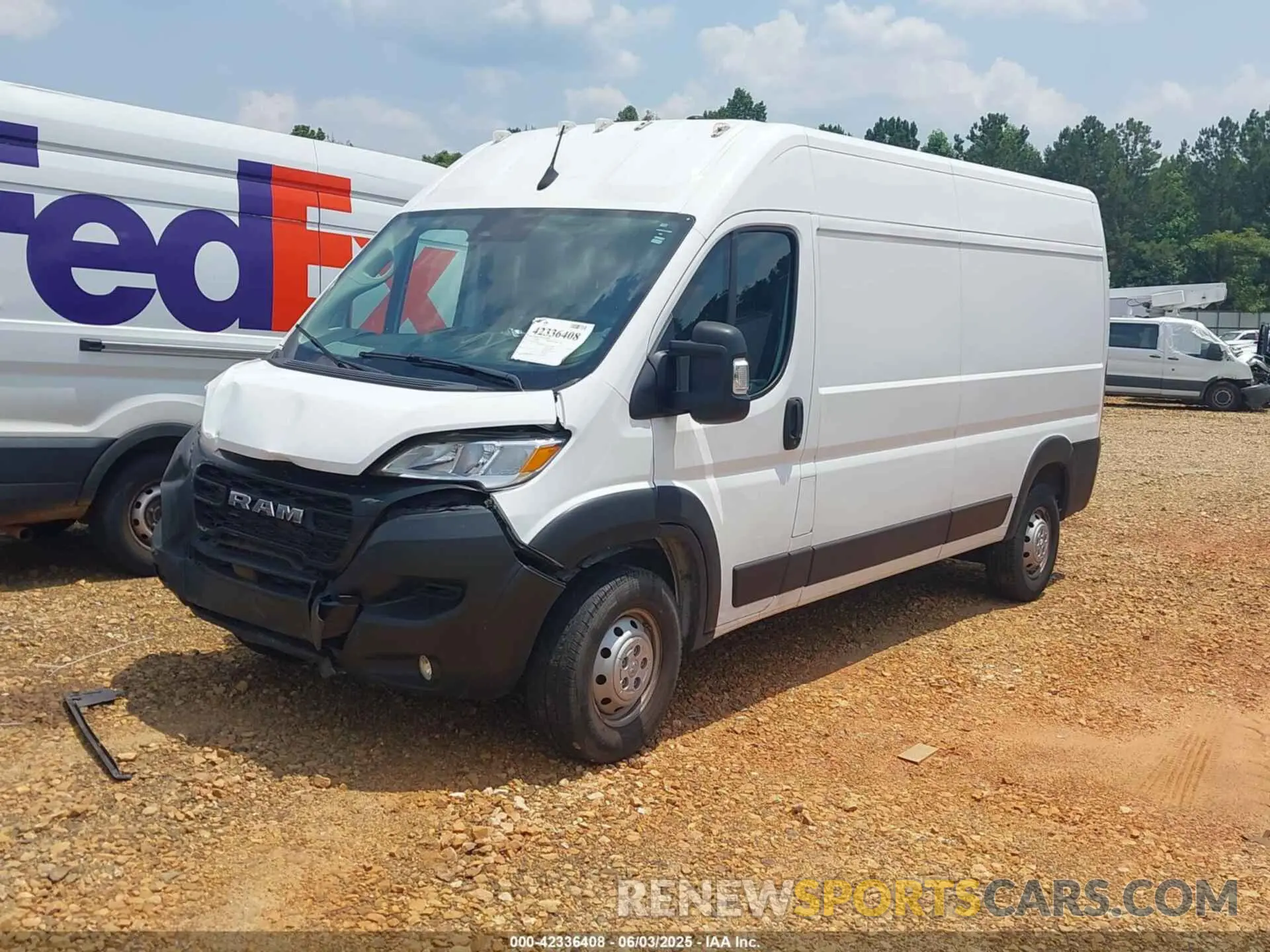 2 Photograph of a damaged car 3C6LRVDG2PE529644 RAM PROMASTER 2500 2023