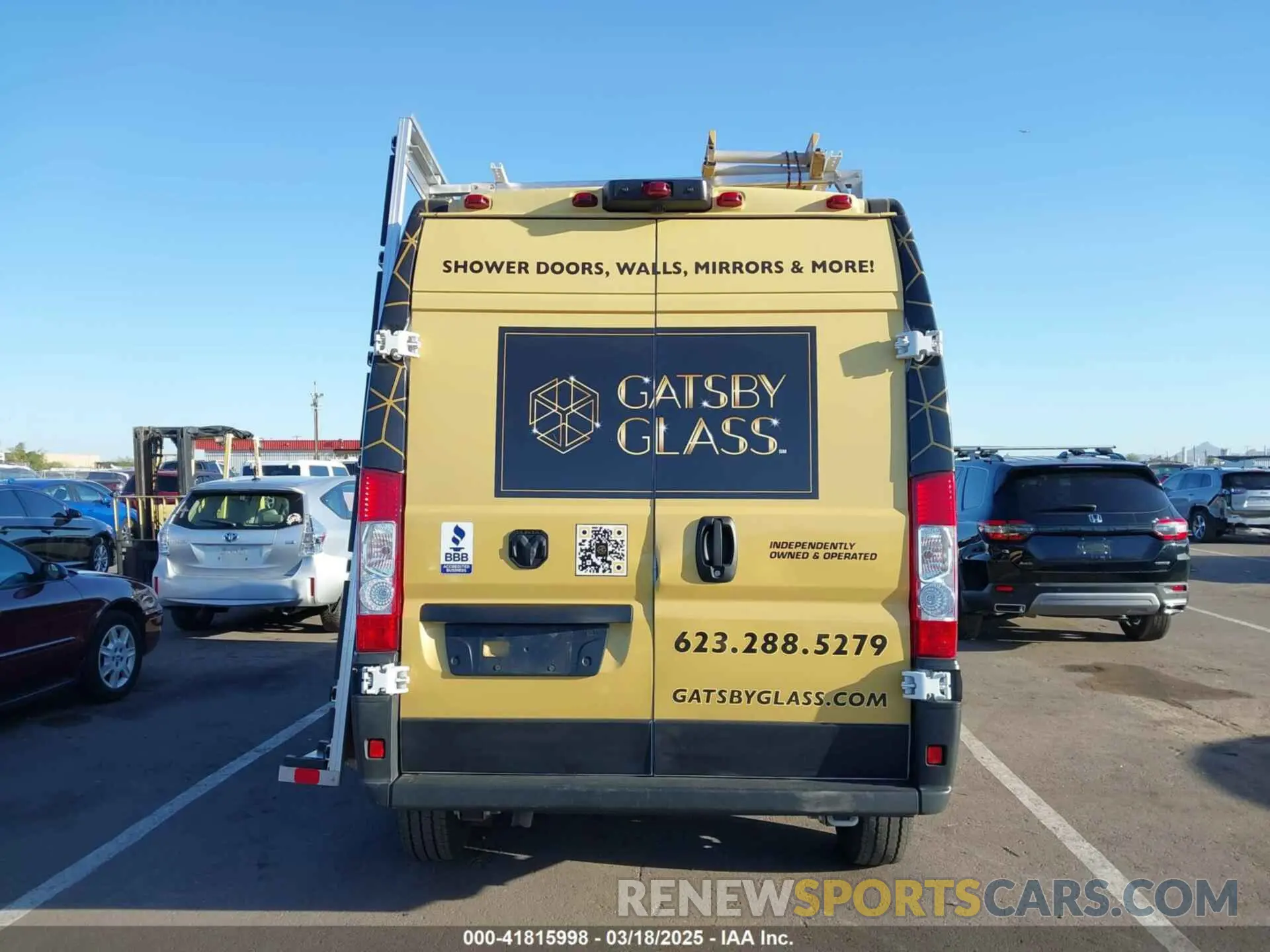 15 Photograph of a damaged car 3C6LRVDG3PE538899 RAM PROMASTER 2500 2023