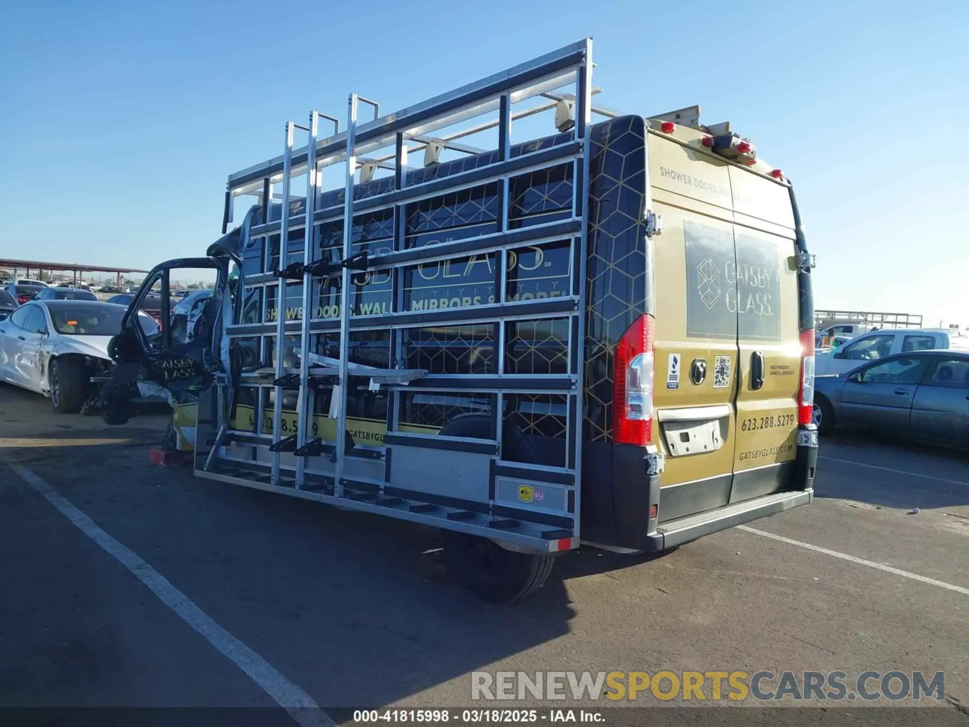 3 Photograph of a damaged car 3C6LRVDG3PE538899 RAM PROMASTER 2500 2023