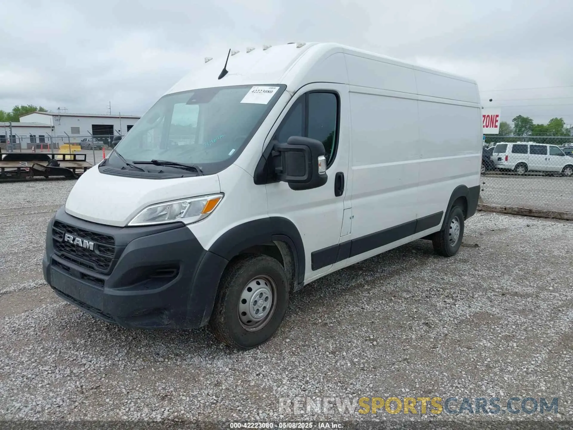 2 Photograph of a damaged car 3C6LRVDG3PE571823 RAM PROMASTER 2500 2023