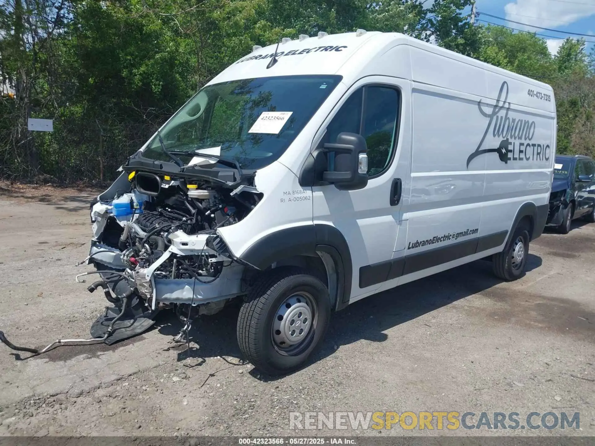 2 Photograph of a damaged car 3C6LRVDG3PE578870 RAM PROMASTER 2500 2023