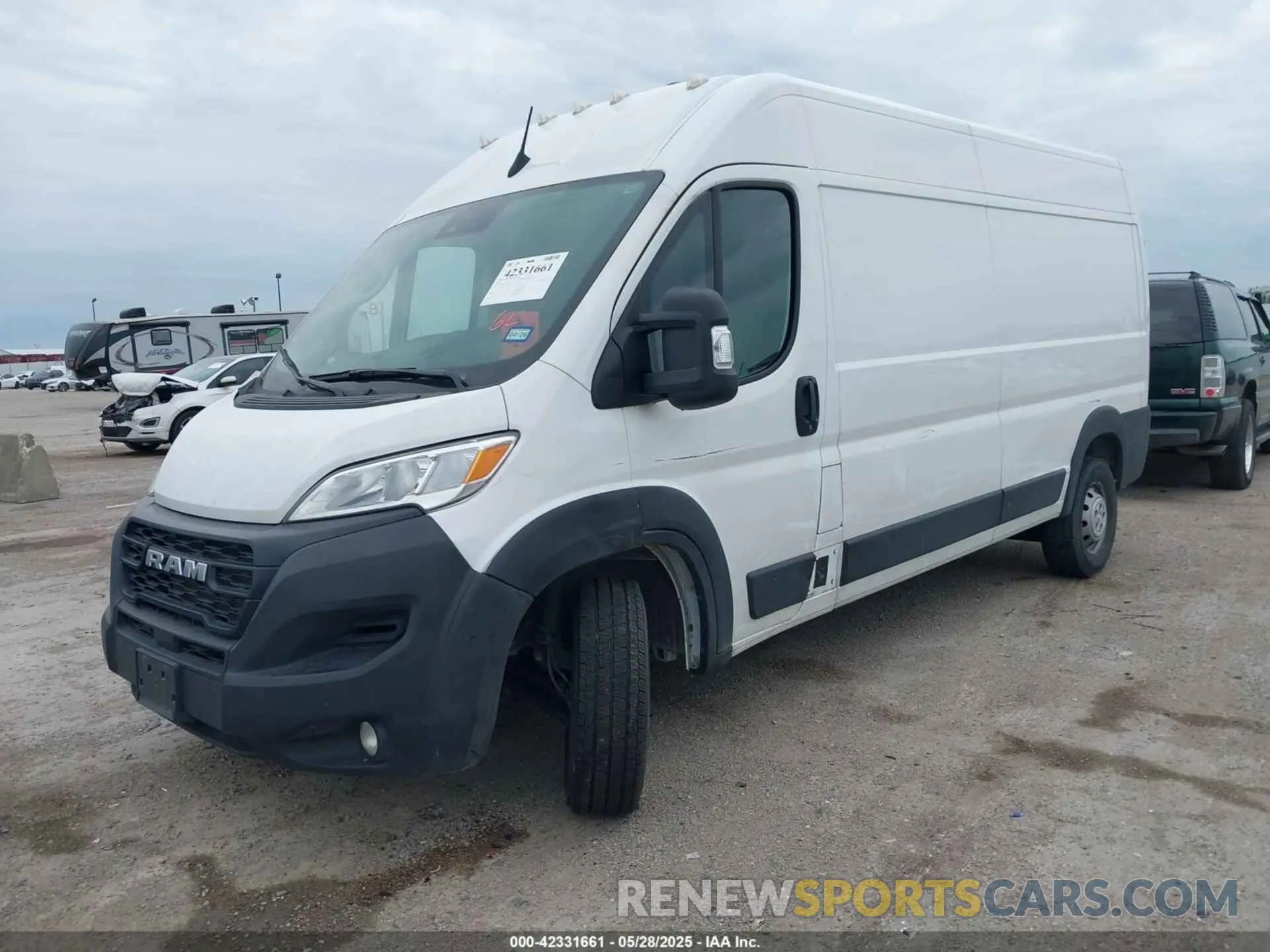 2 Photograph of a damaged car 3C6LRVDG3PE603945 RAM PROMASTER 2500 2023