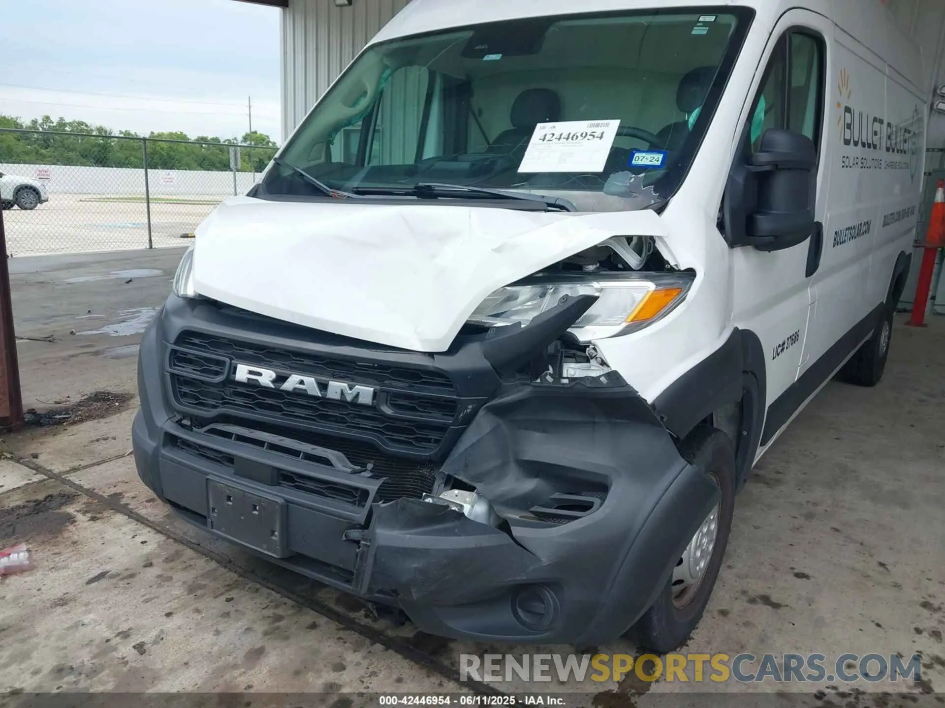 6 Photograph of a damaged car 3C6LRVDG8PE502254 RAM PROMASTER 2500 2023