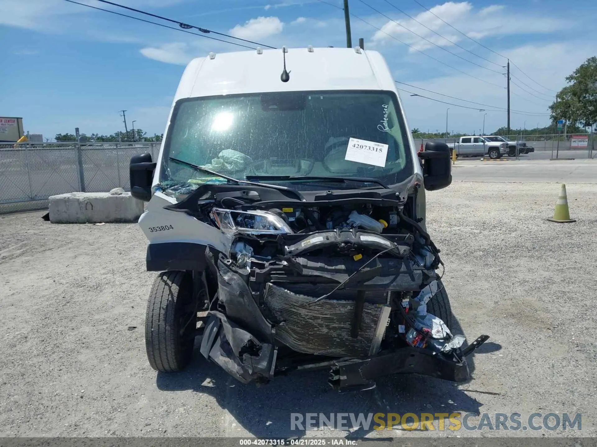 12 Photograph of a damaged car 3C6LRVDG9PE586097 RAM PROMASTER 2500 2023