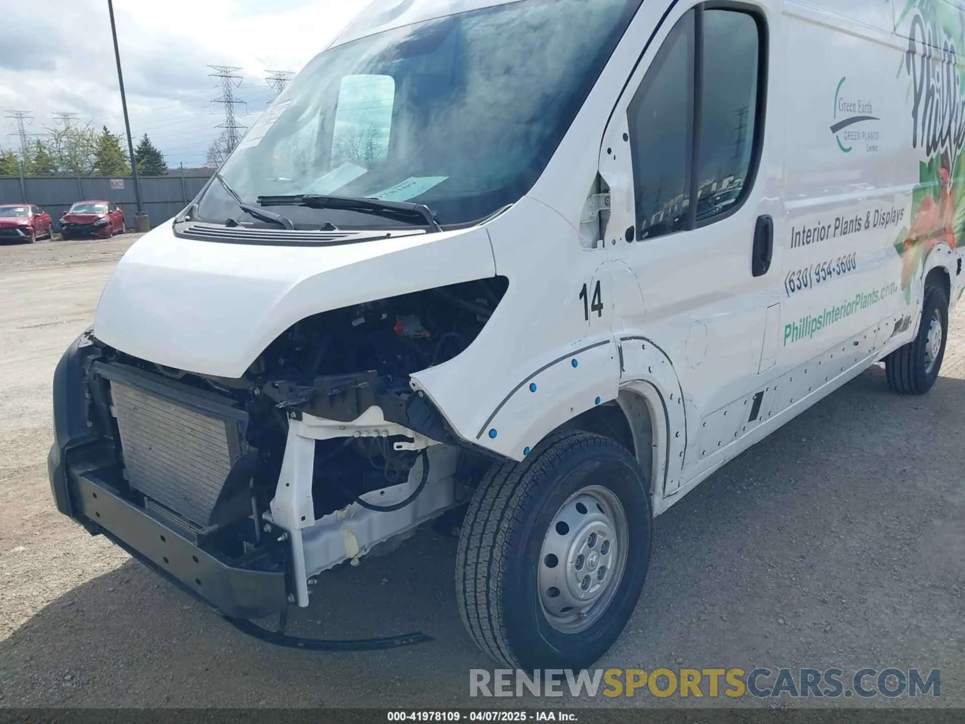 6 Photograph of a damaged car 3C6LRVDG9PE603061 RAM PROMASTER 2500 2023
