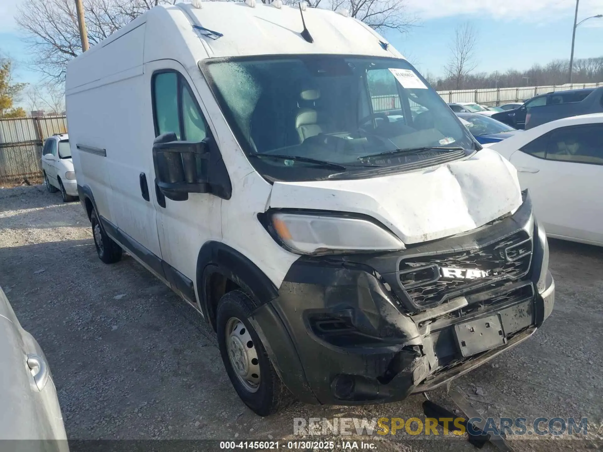 1 Photograph of a damaged car 3C6LRVDGXPE549446 RAM PROMASTER 2500 2023