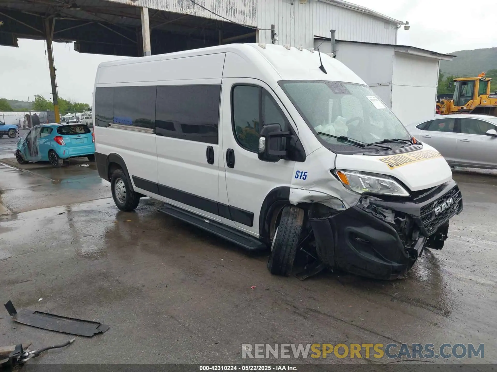 1 Photograph of a damaged car 3C6LRVPG4PE589677 RAM PROMASTER 2500 2023