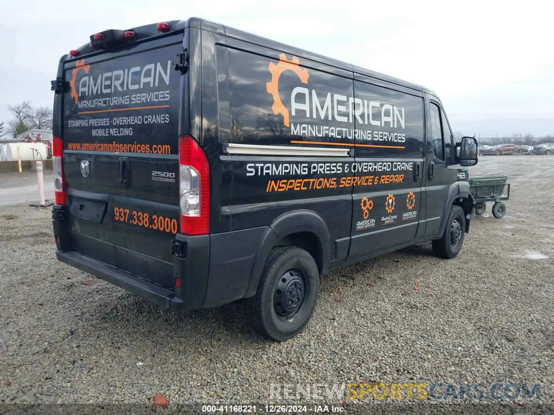 4 Photograph of a damaged car 3C6LRVVG1PE529021 RAM PROMASTER 2500 2023