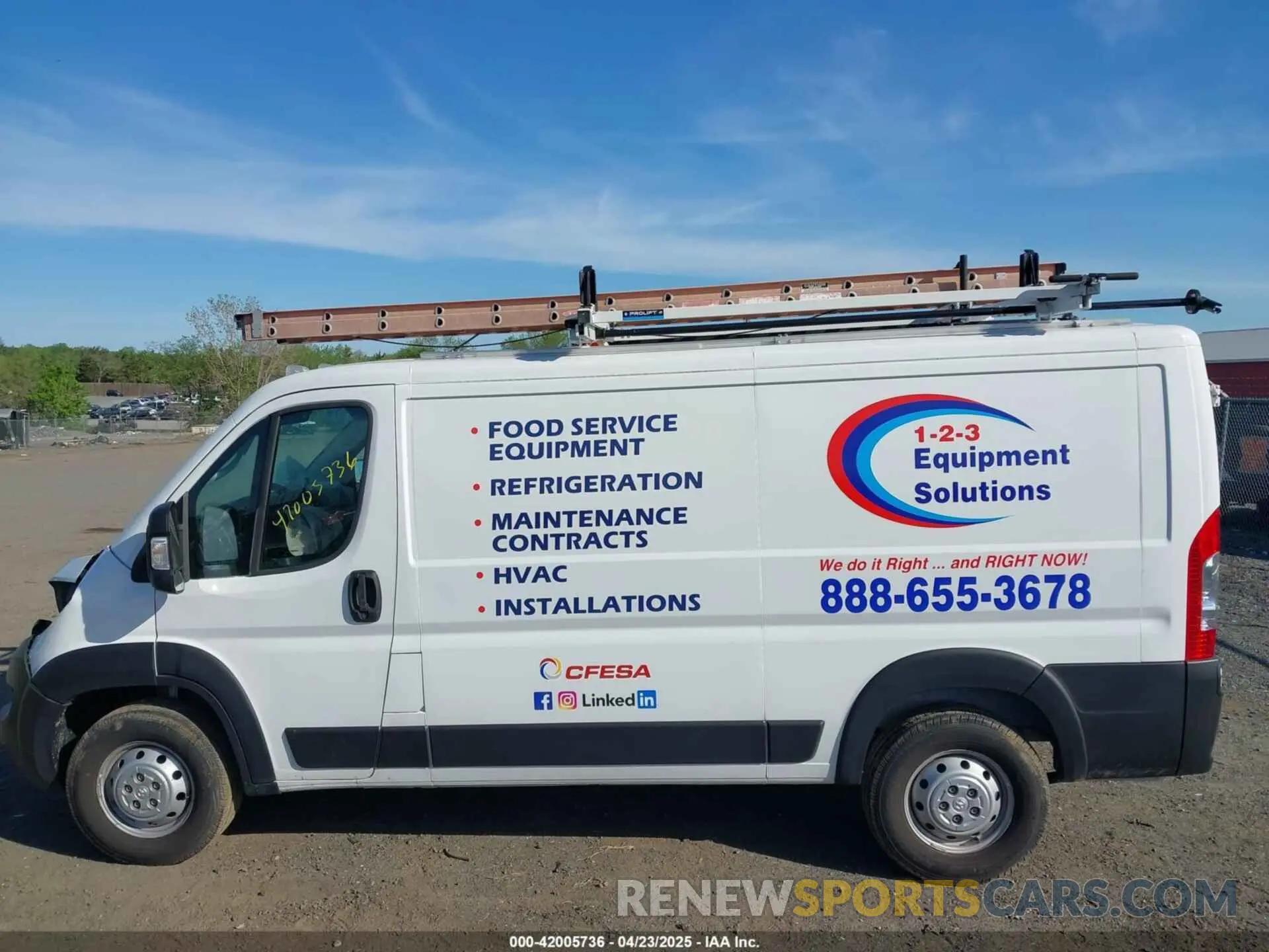 15 Photograph of a damaged car 3C6LRVVG5PE579453 RAM PROMASTER 2500 2023