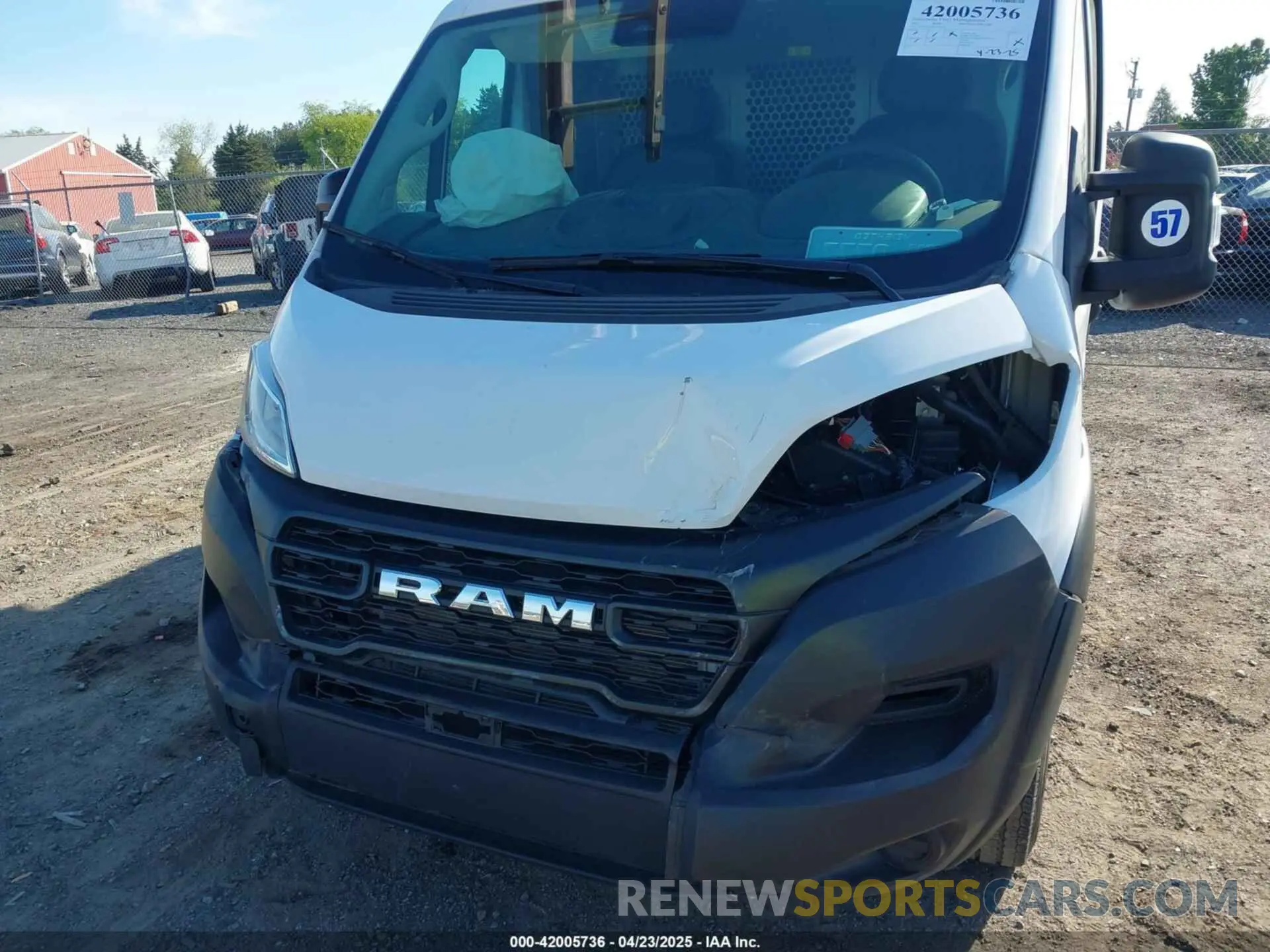 6 Photograph of a damaged car 3C6LRVVG5PE579453 RAM PROMASTER 2500 2023