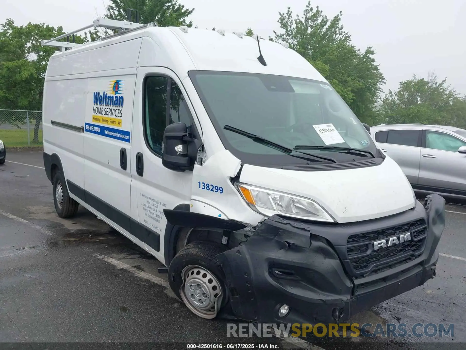 1 Photograph of a damaged car 3C6LRVDG2RE138299 RAM PROMASTER 2500 2024