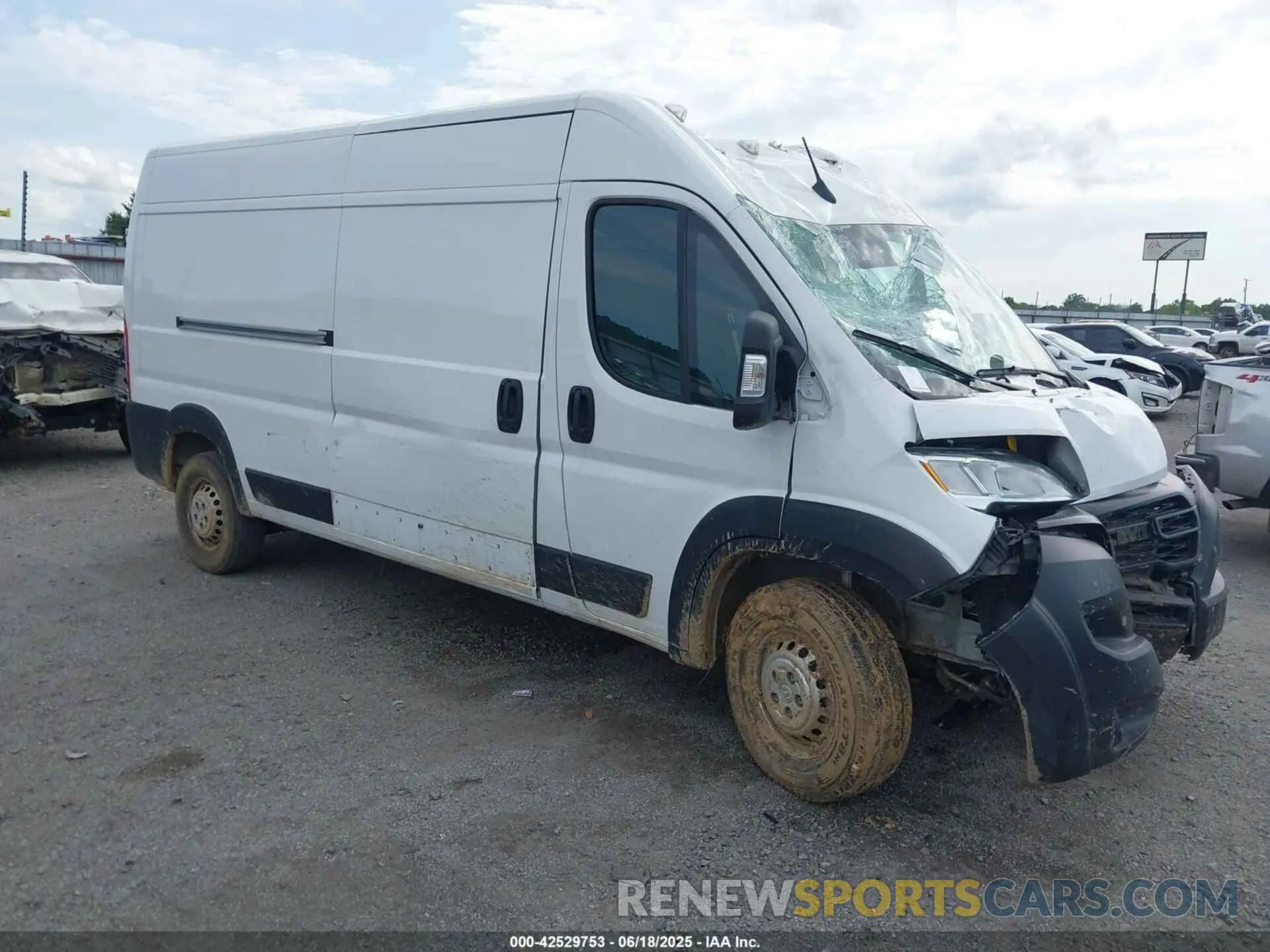 1 Photograph of a damaged car 3C6LRVDG3RE138215 RAM PROMASTER 2500 2024