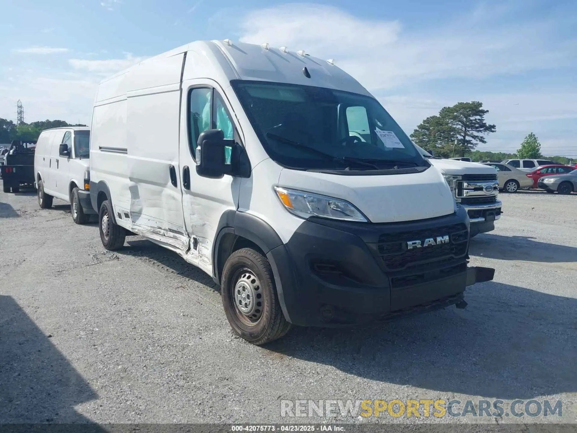 1 Photograph of a damaged car 3C6LRVDG7RE107128 RAM PROMASTER 2500 2024