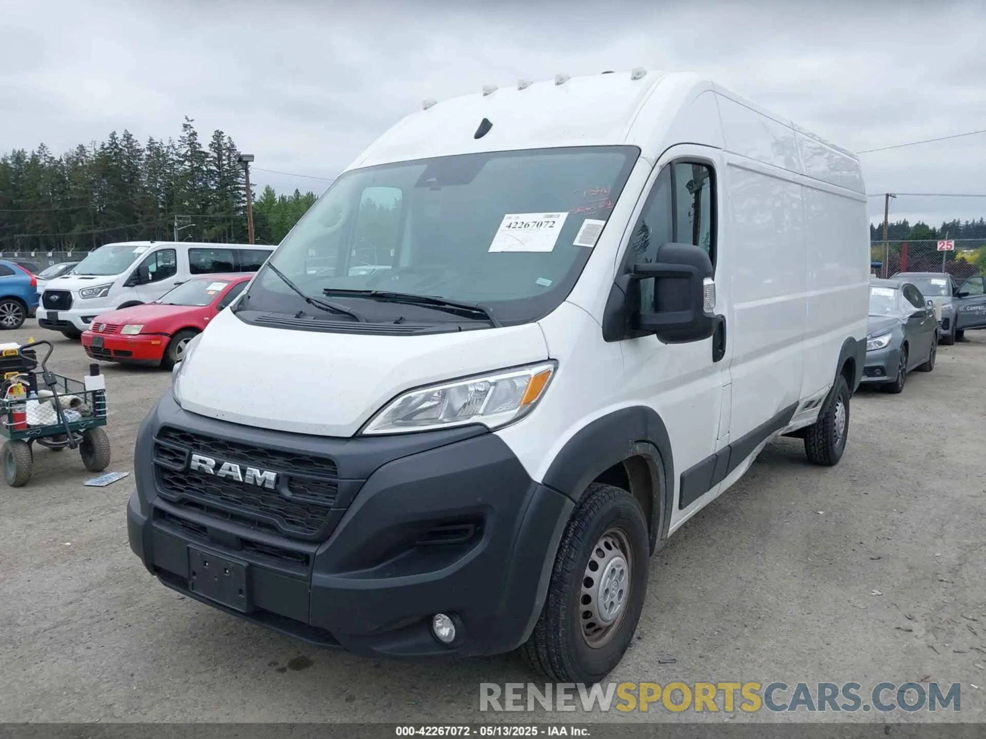 2 Photograph of a damaged car 3C6LRVDG8SE507527 RAM PROMASTER 2500 2025