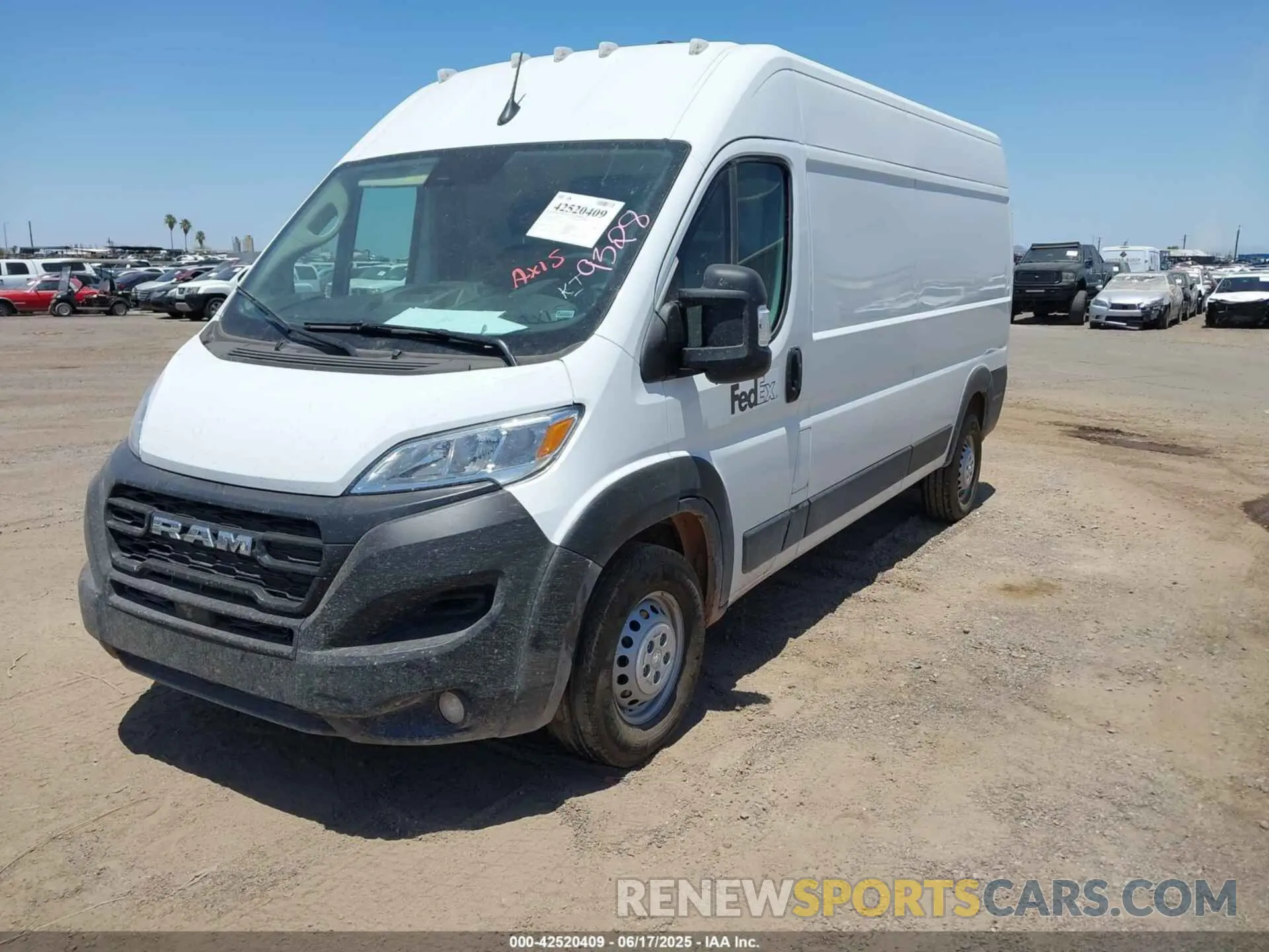 2 Photograph of a damaged car 3C6LRVDG8SE507771 RAM PROMASTER 2500 2025