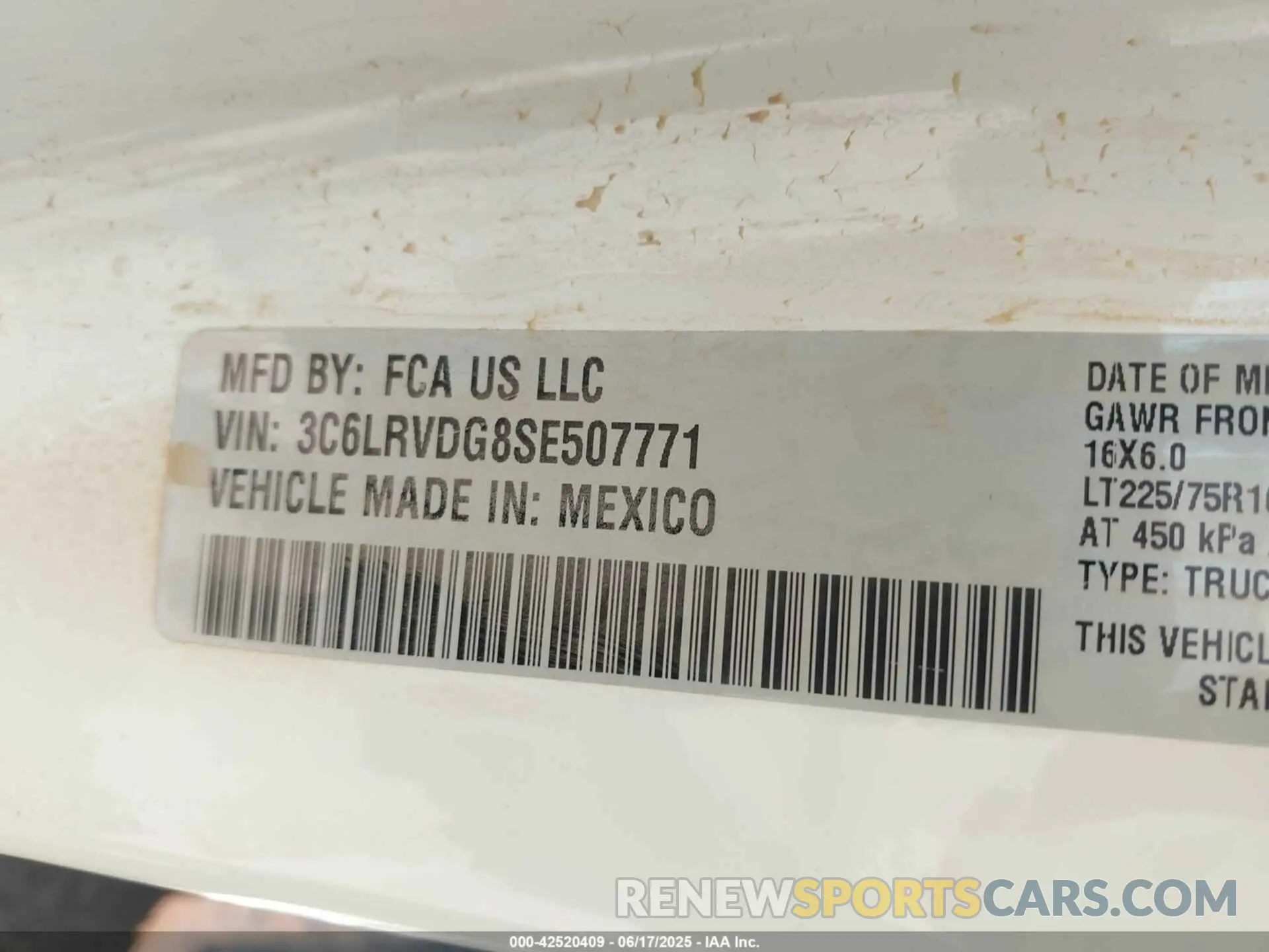 9 Photograph of a damaged car 3C6LRVDG8SE507771 RAM PROMASTER 2500 2025