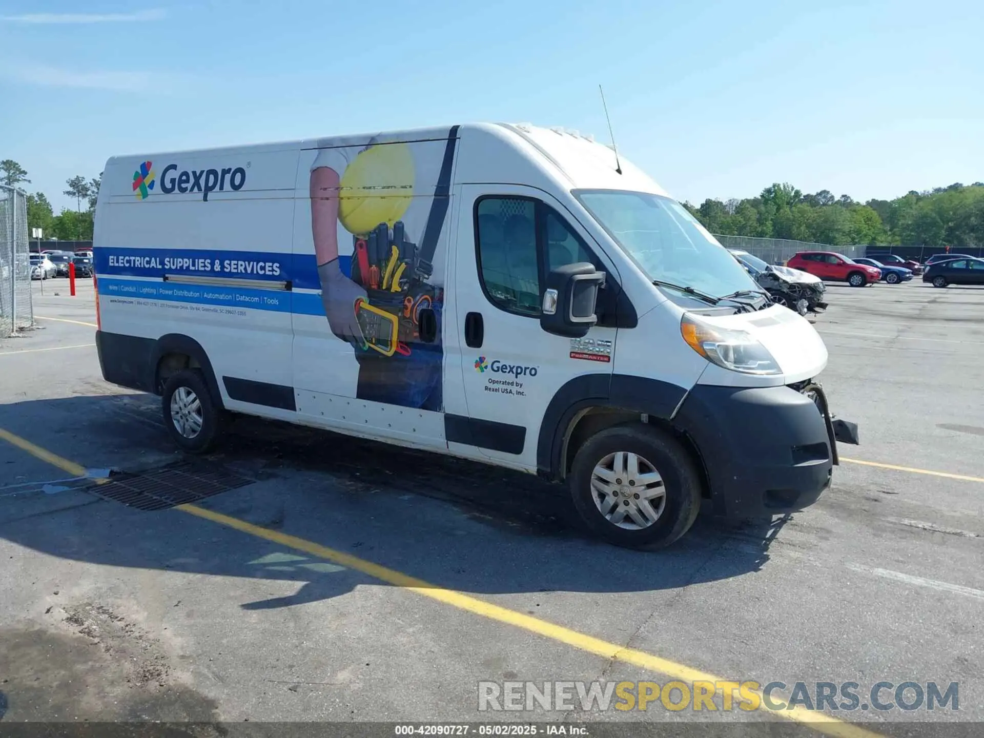 1 Photograph of a damaged car 3C6URVJG5KE508028 RAM PROMASTER 3500 2019